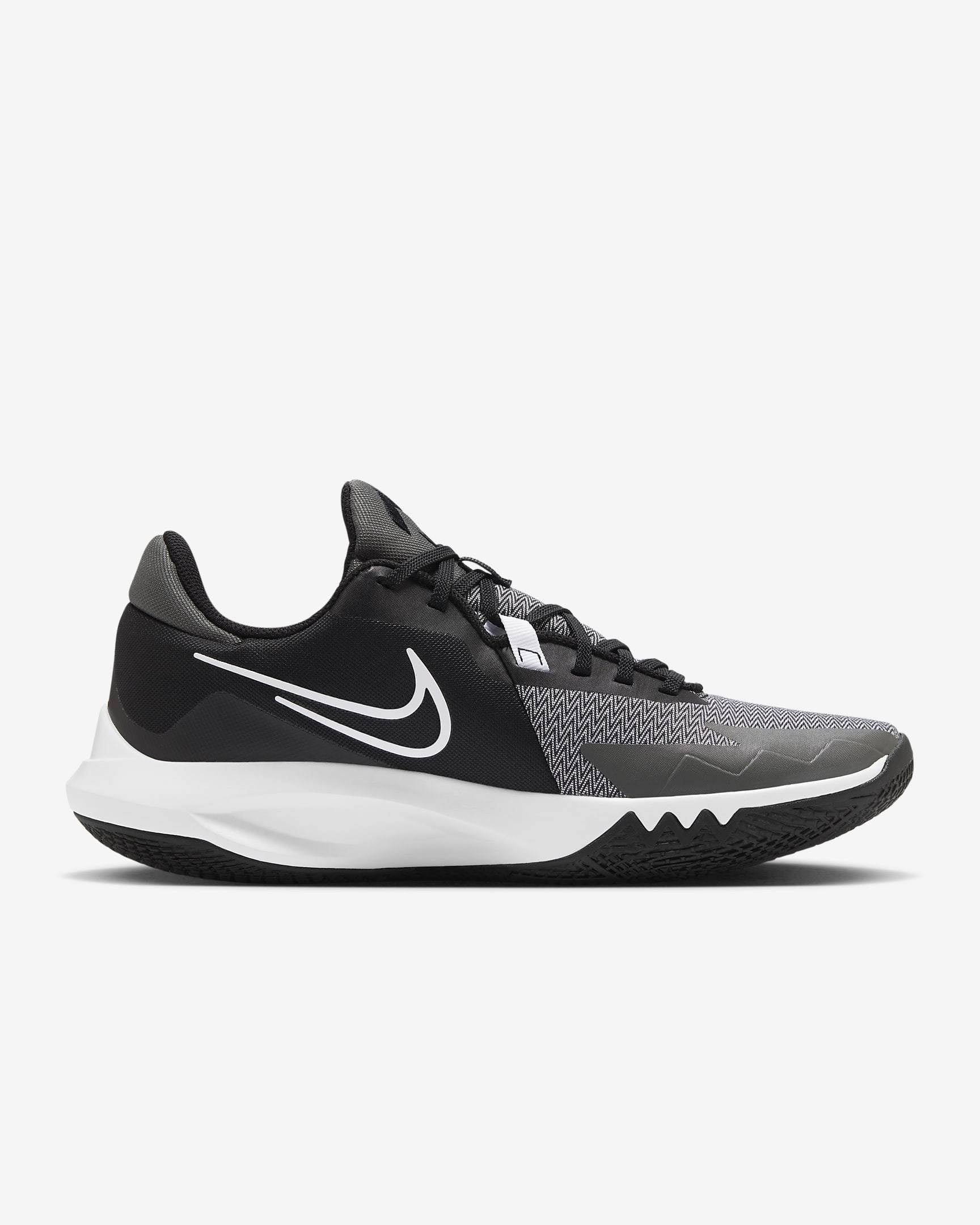 Nike Precision 6 Basketball Shoes - Black/Iron Grey/White/White