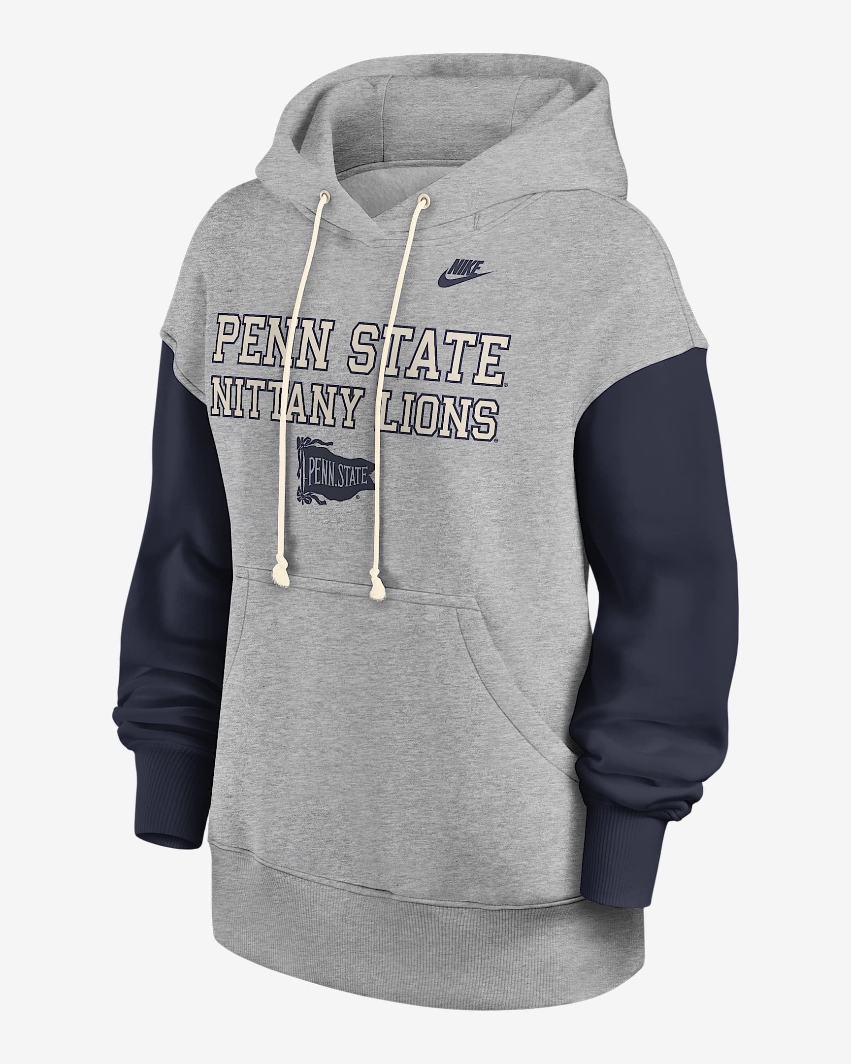 Penn State Legacy Phoenix Women's Nike College Pullover Hoodie - Grey Heather
