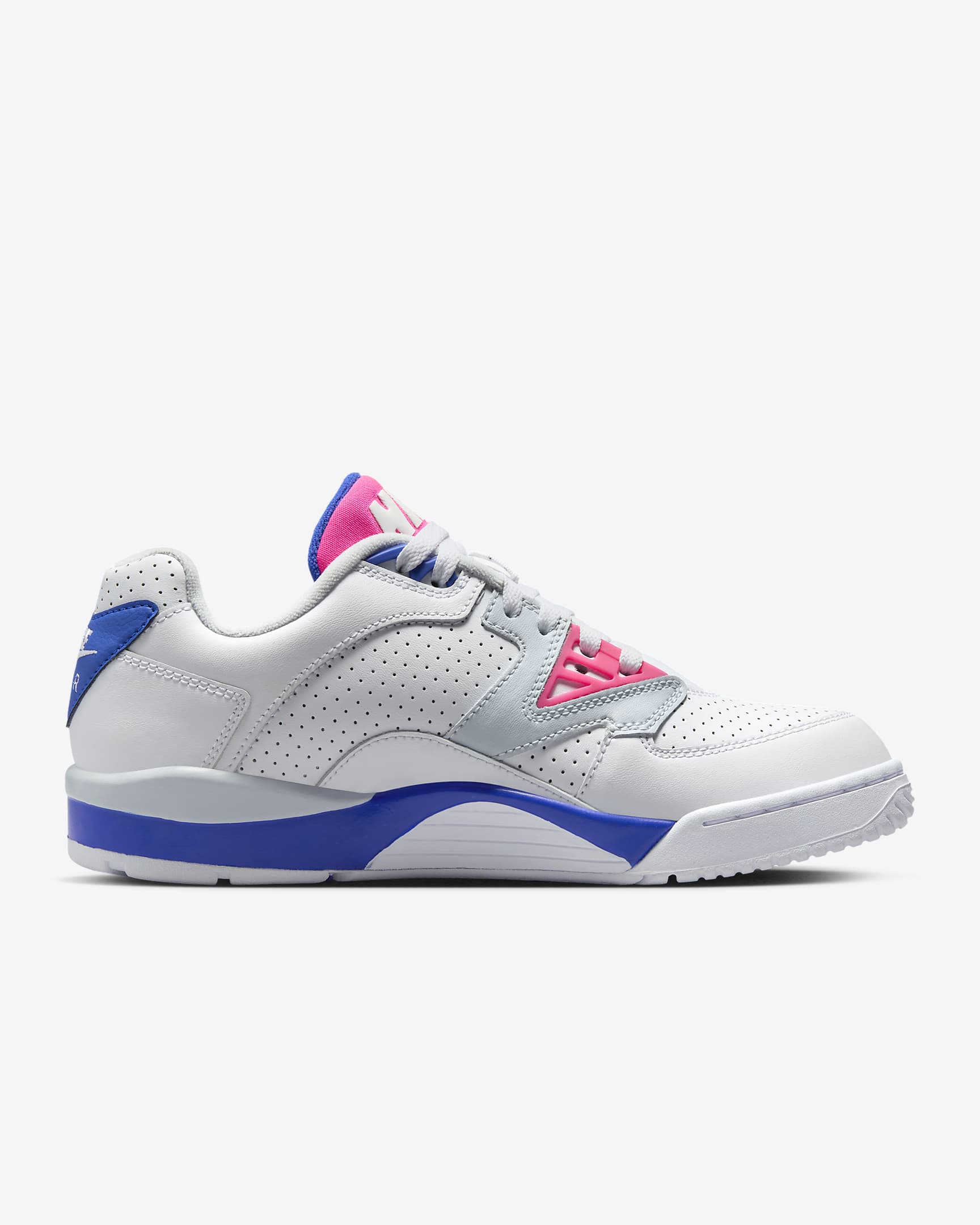 Nike Air Cross Trainer 3 Low Shoes - White/Racer Blue/Flat Silver/Hyper Pink