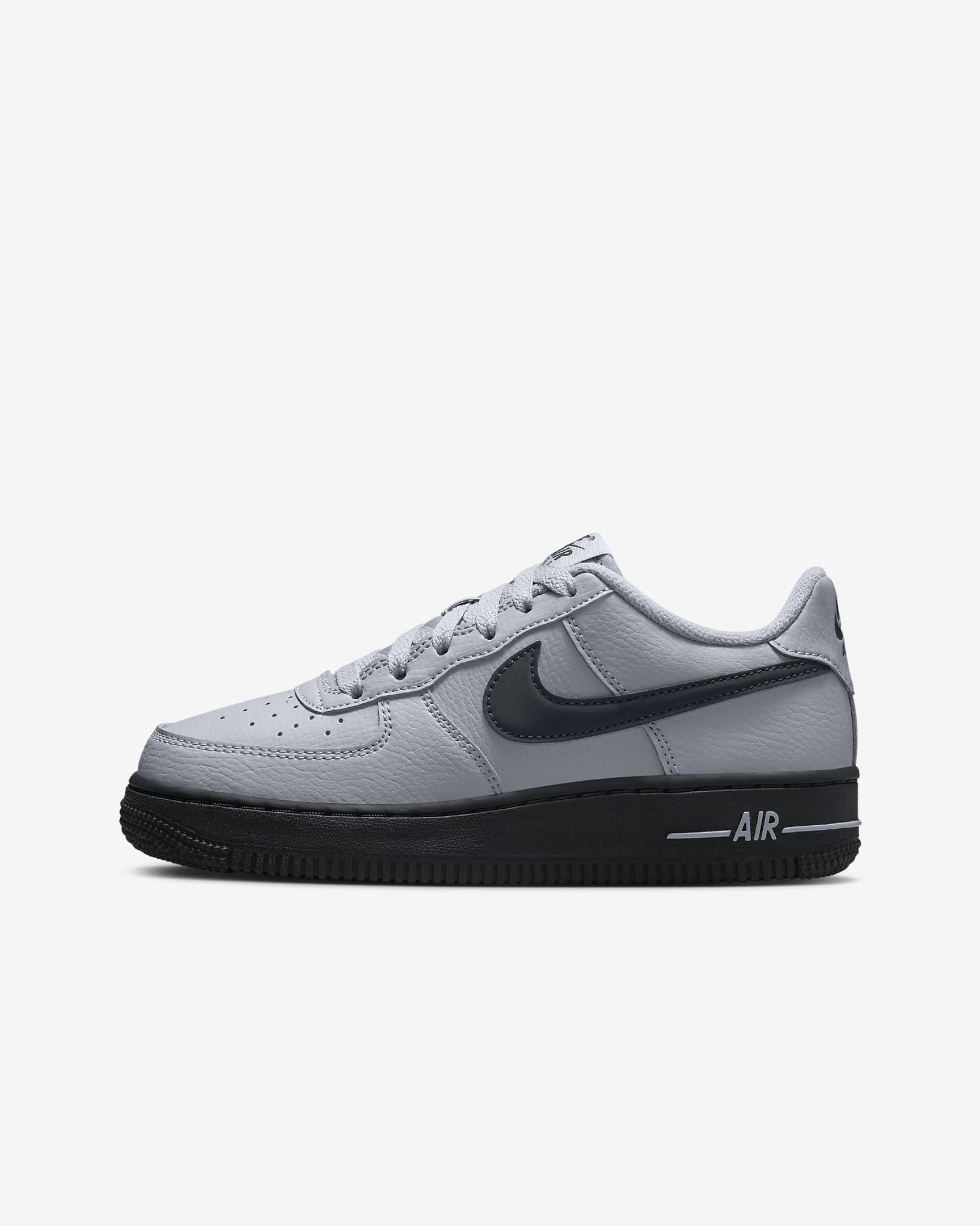 Nike Air Force 1 Older Kids' Shoes - Wolf Grey/Dark Smoke Grey