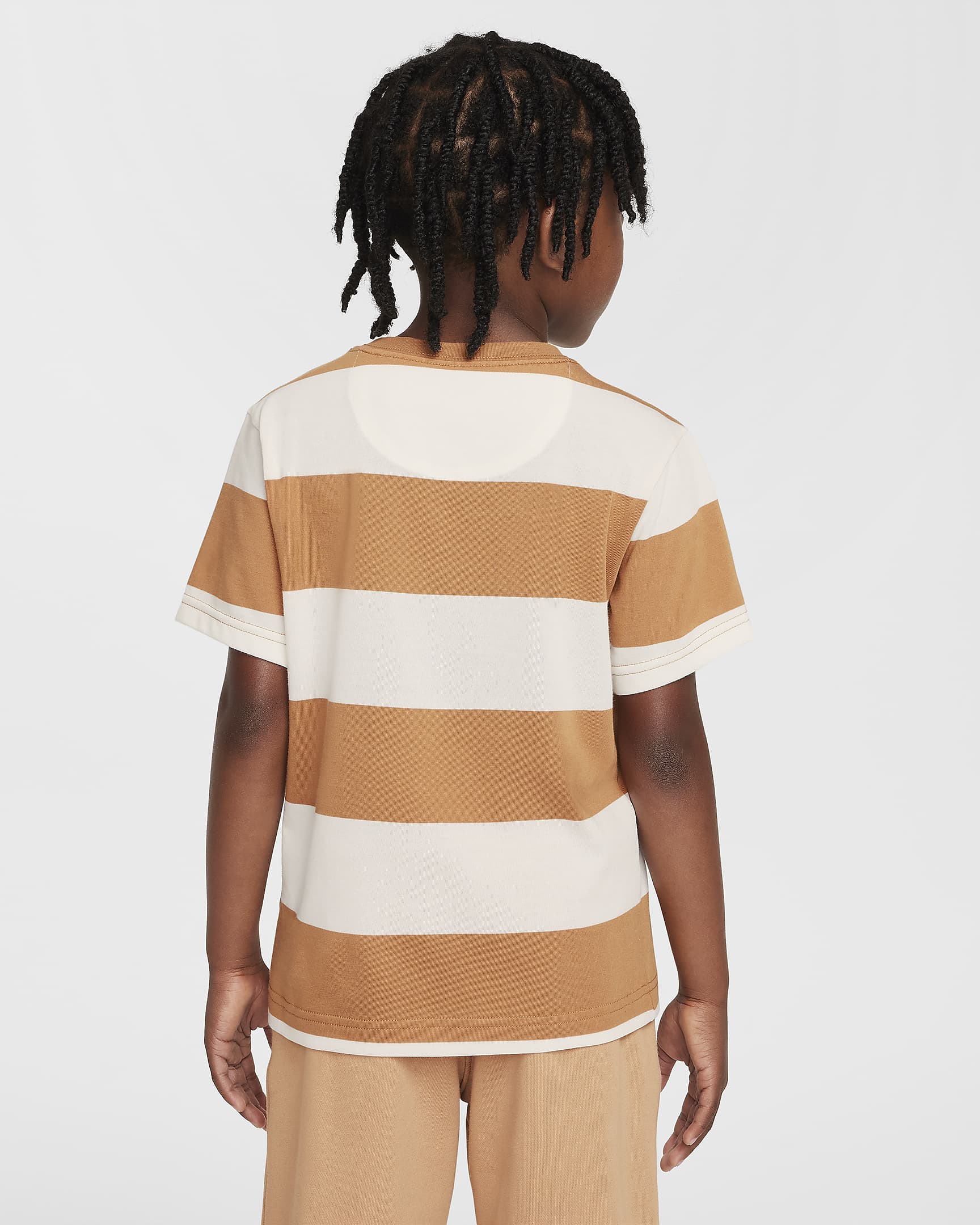 Nike Little Kids' Rugby Stripe T-Shirt - Flax