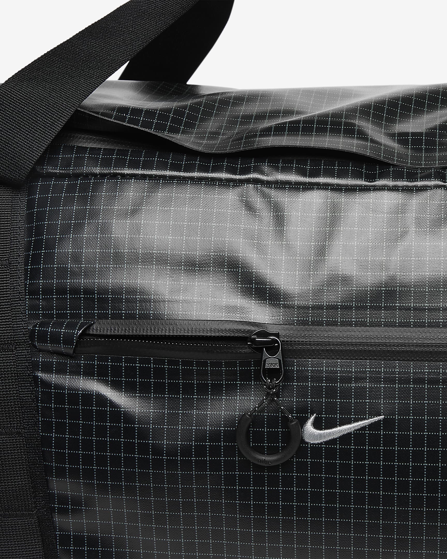 Nike Hike Sporttasche (50 l) - Schwarz/Schwarz/Light Smoke Grey