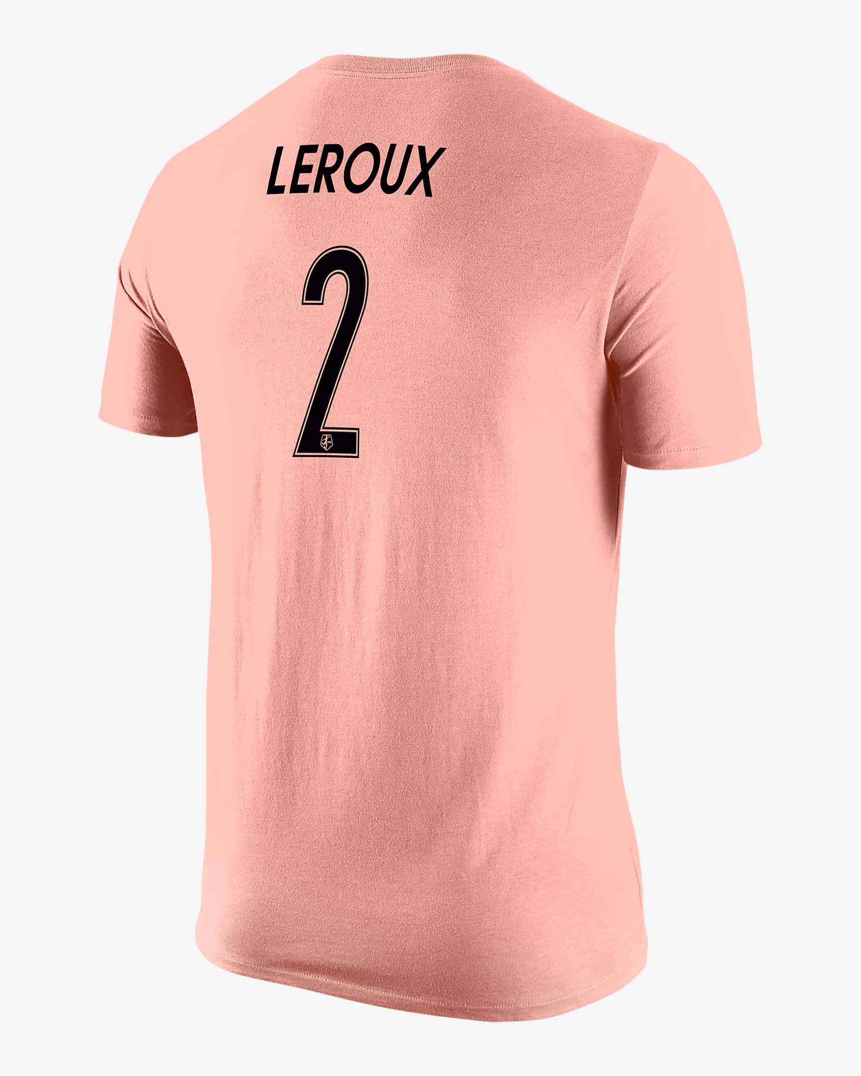 Playera Nike de la NWSL para hombre Sydney Leroux Angel City FC - Coral desteñido