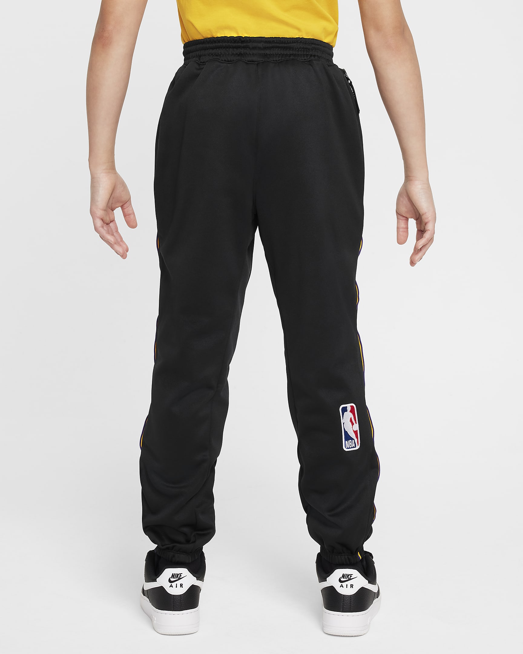 Los Angeles Lakers Showtime City Edition Nike Dri-FIT NBA-Hose für ältere Kinder - Schwarz