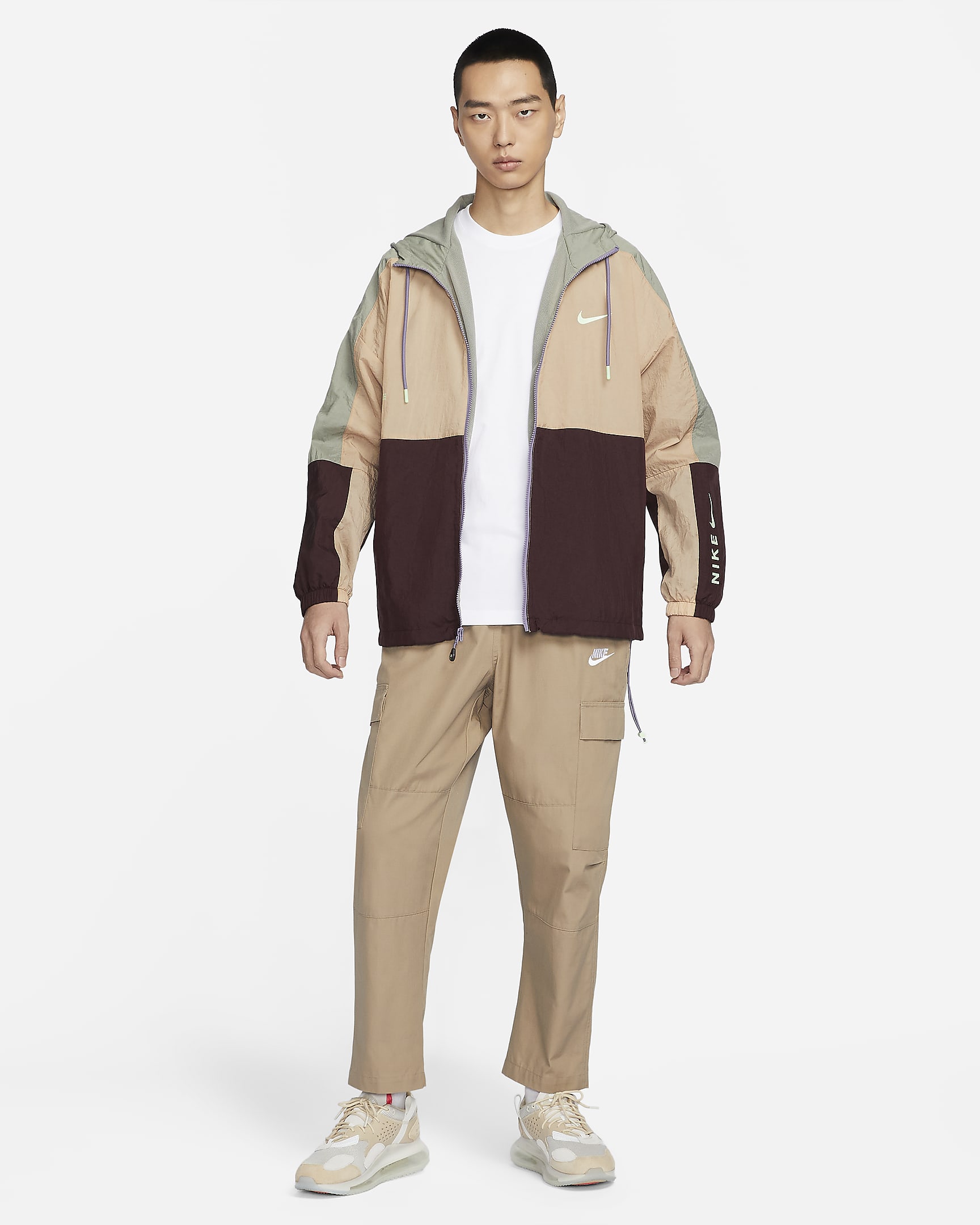 nike sportswear hooded woven jacket