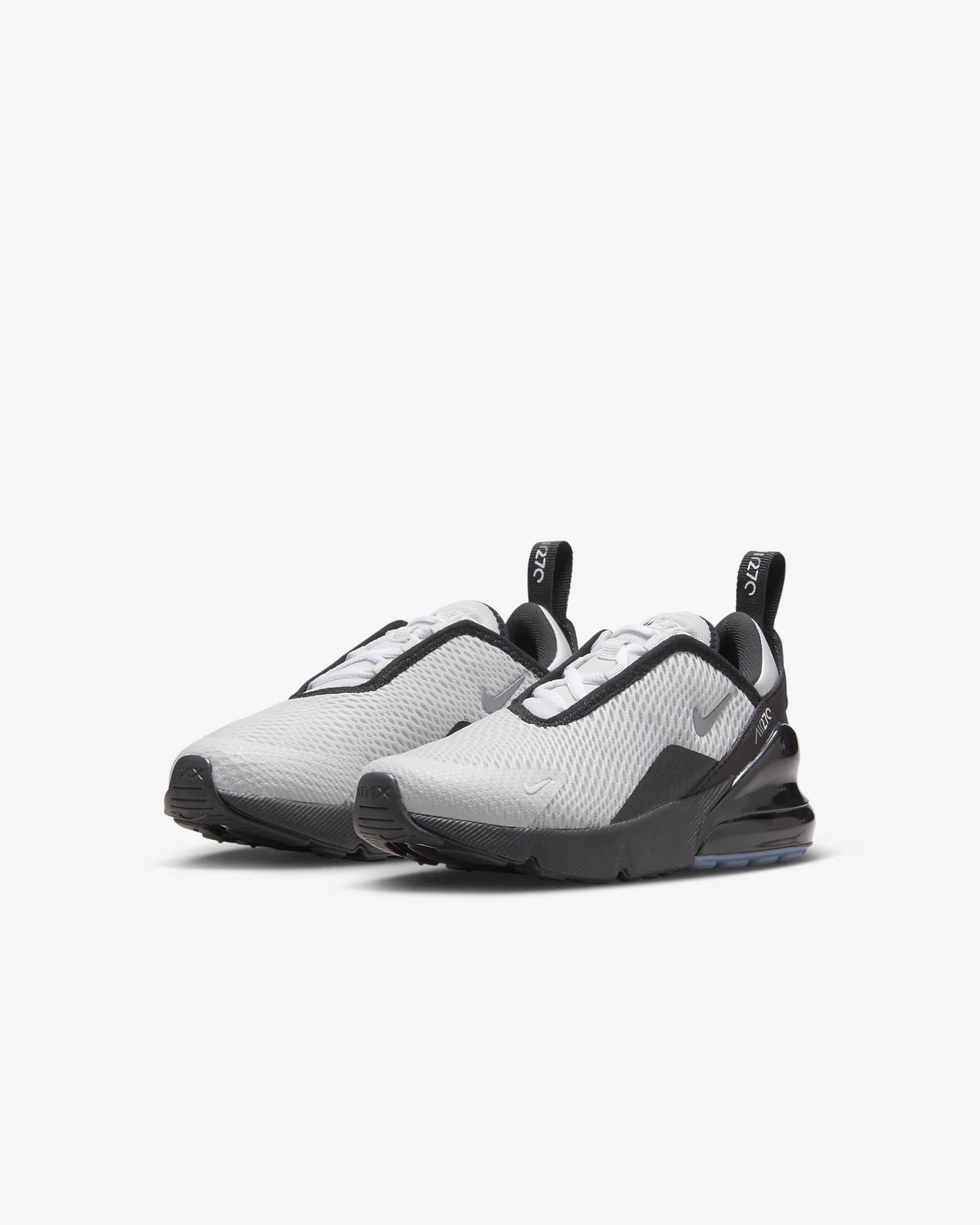 Calzado para niños de preescolar Nike Air Max 270 SE - Polvo fotón/Negro/Platino puro/Gris azulado metálico