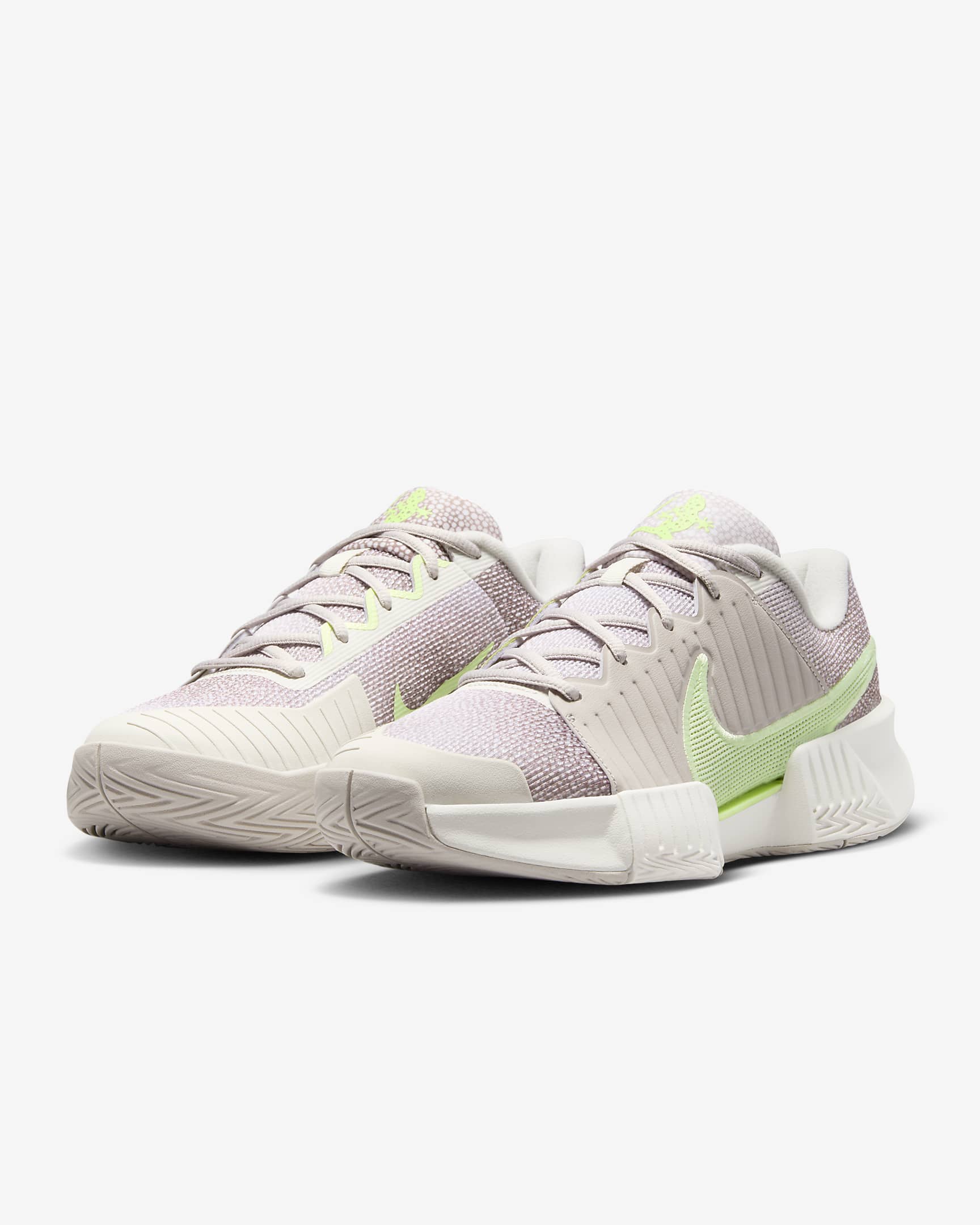 Nike GP Challenge Pro Premium Women's Hard Court Tennis Shoes - Phantom/Platinum Violet/Barely Volt