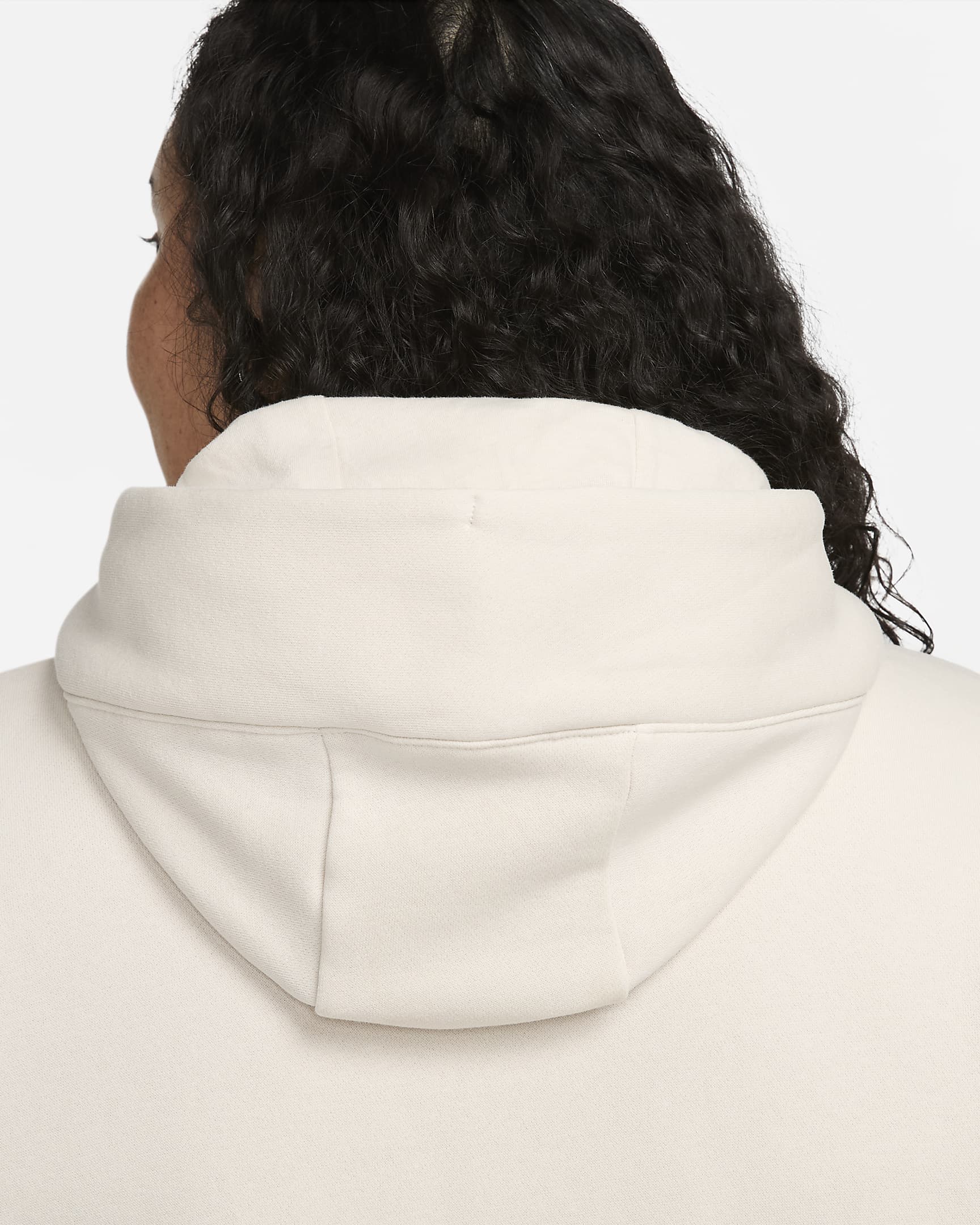 Nike Sportswear Phoenix Fleece Women's Oversized Pullover Hoodie (Plus Size) - Light Orewood Brown/Sail