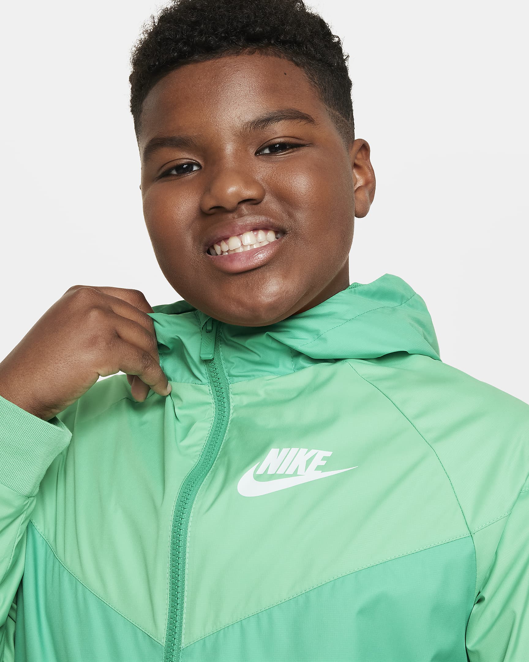 Nike Sportswear Windrunner Big Kids' (Boys') Loose Hip-Length Hooded ...