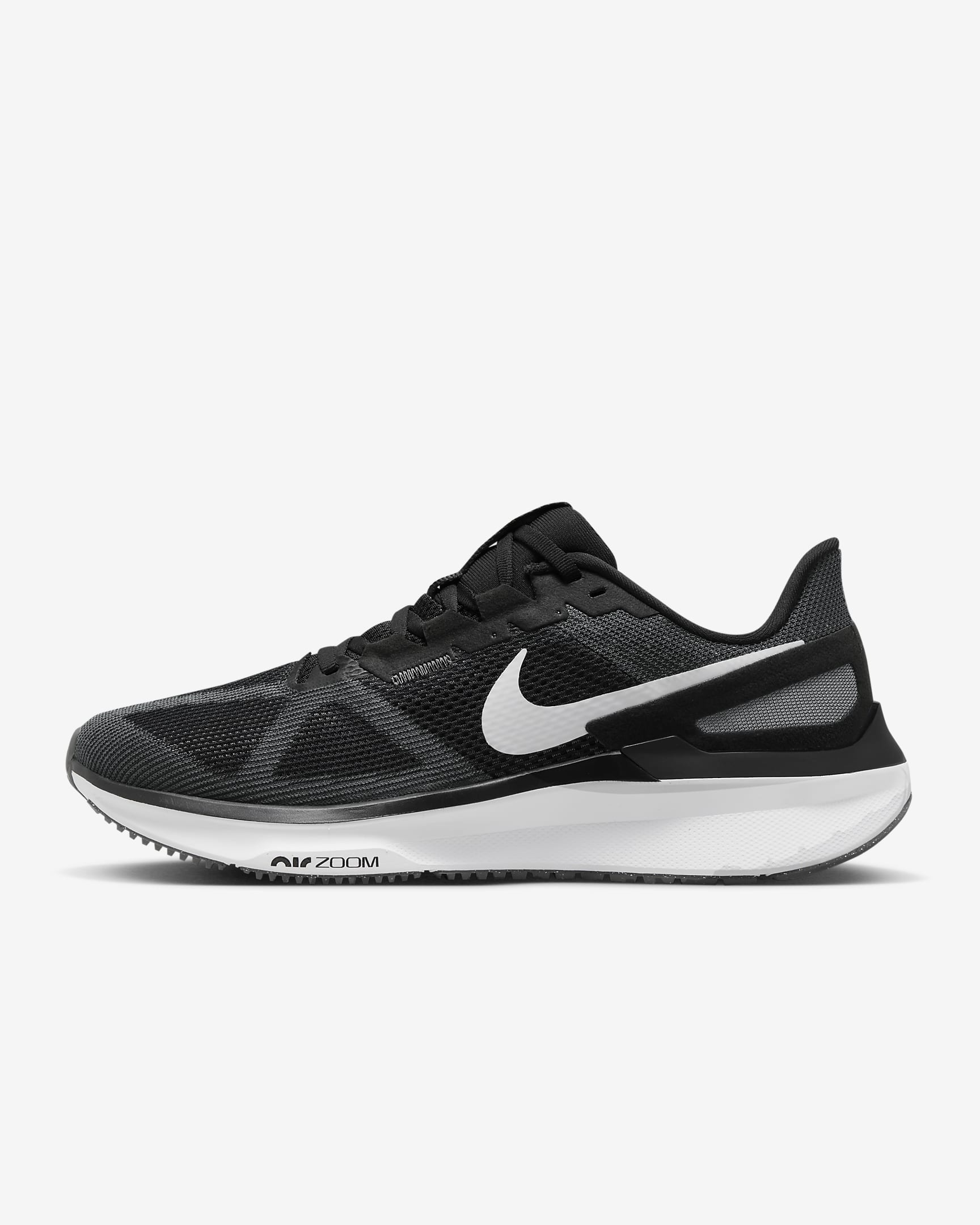 Nike Structure 25 Men's Road Running Shoes - Black/Iron Grey/White