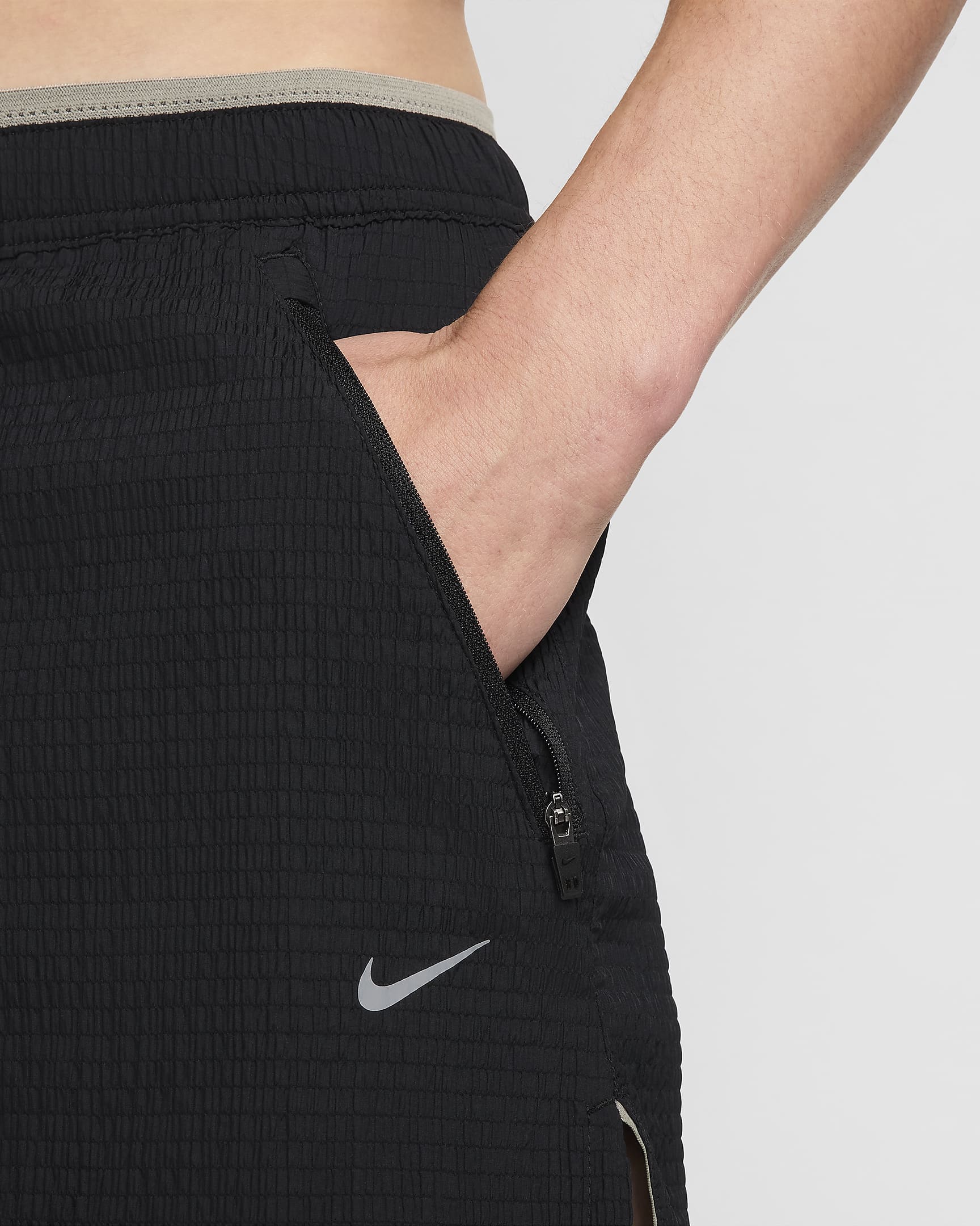 Nike Stride Running Division Men's Dri-FIT 5" Brief-Lined Running Shorts - Black/Dark Stucco