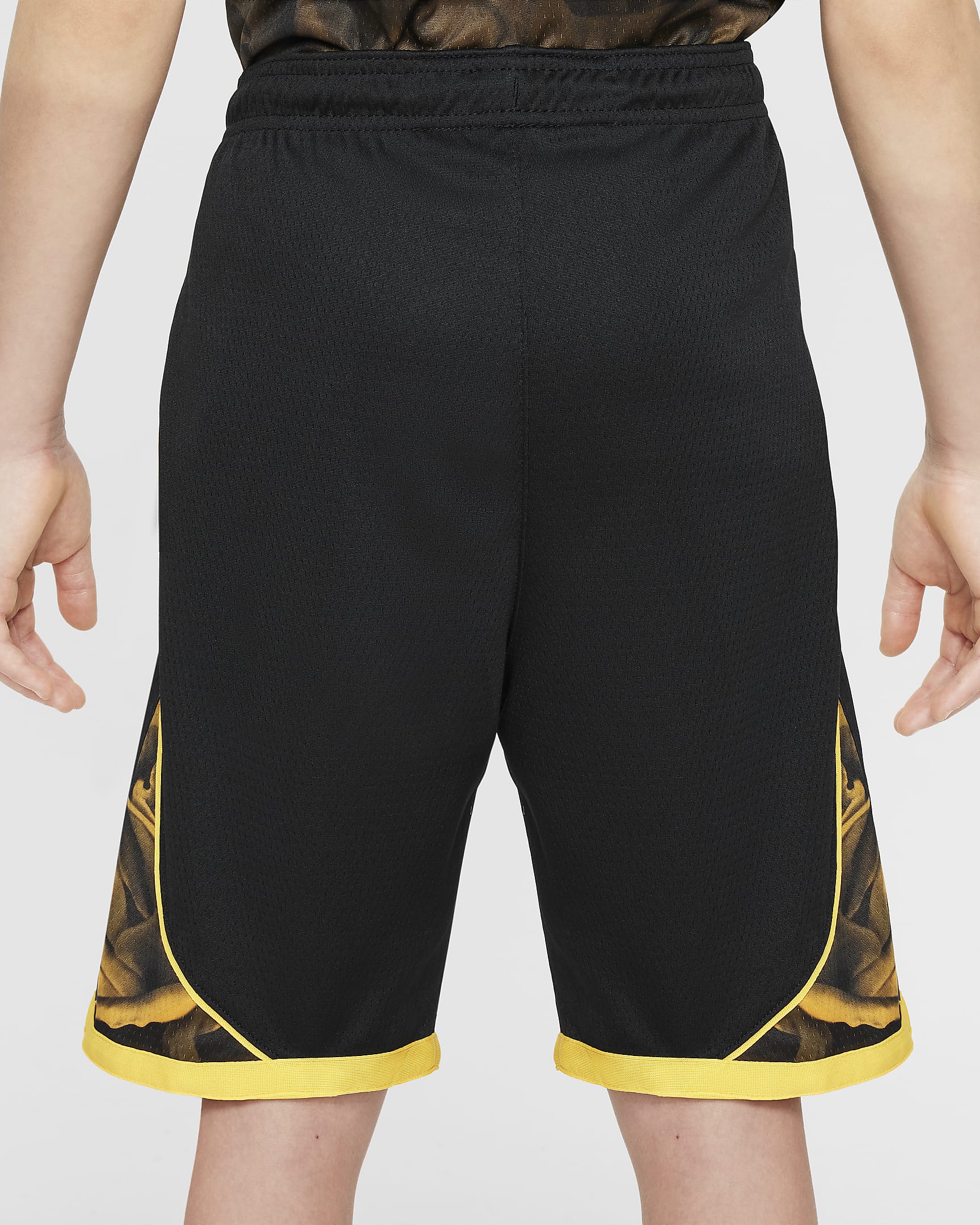 Calções NBA Swingman Nike Dri-FIT Golden State Warriors Júnior - Preto