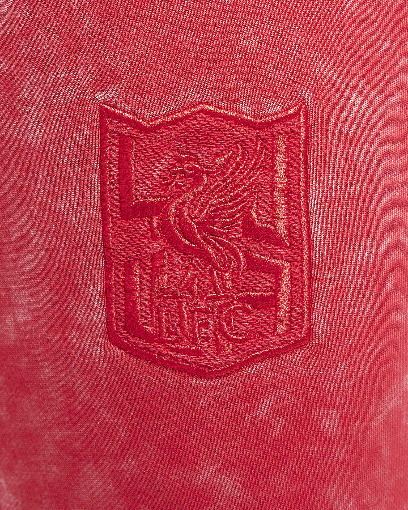 Męskie spodnie piłkarskie Nike Liverpool F.C. Club (wersja trzecia) - University Red/Czerń