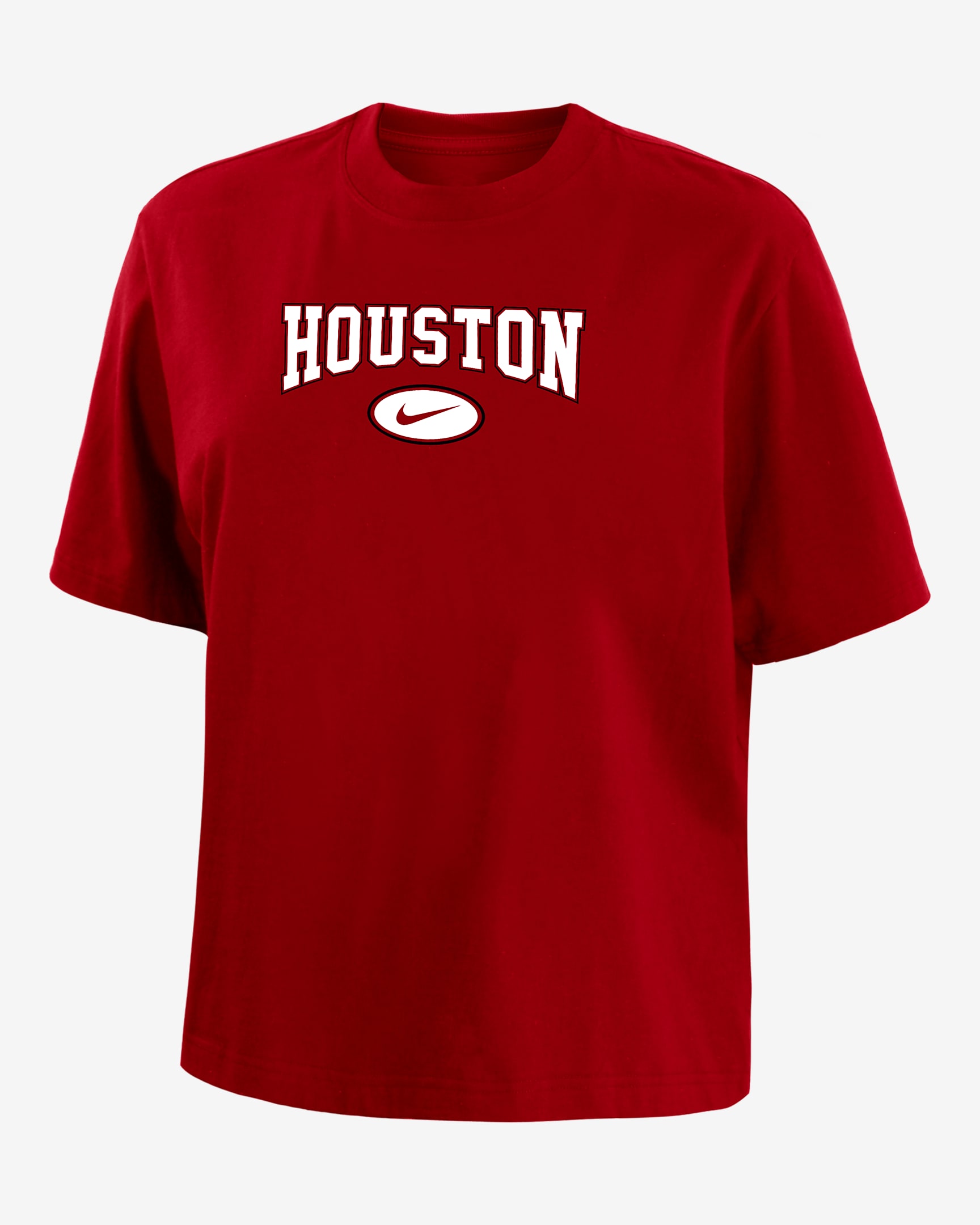 Houston Women's Nike College Boxy T-Shirt - Red