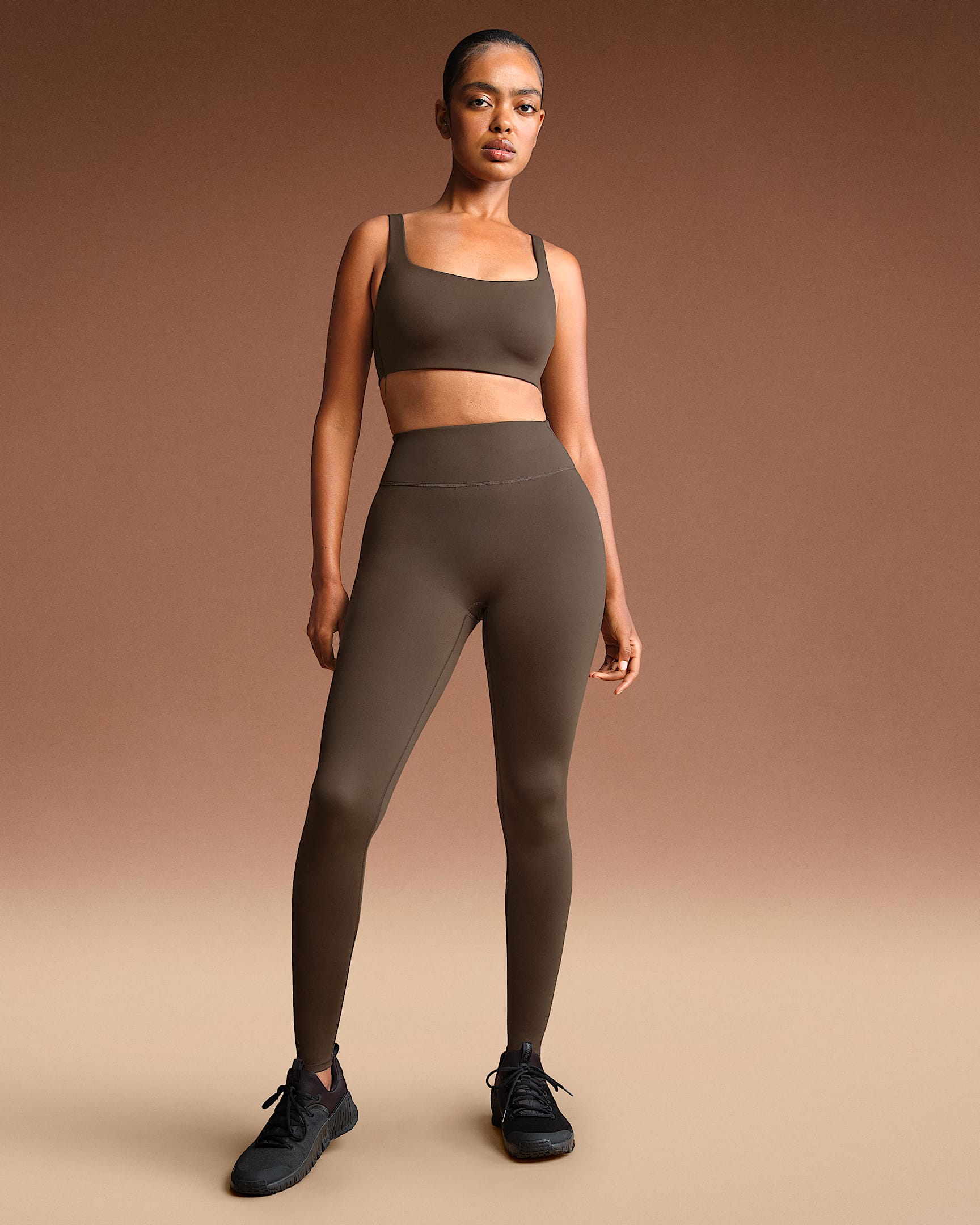 NikeSKIMS Matte Women's High-Waisted 29" Leggings - NSKM Dark Sepia
