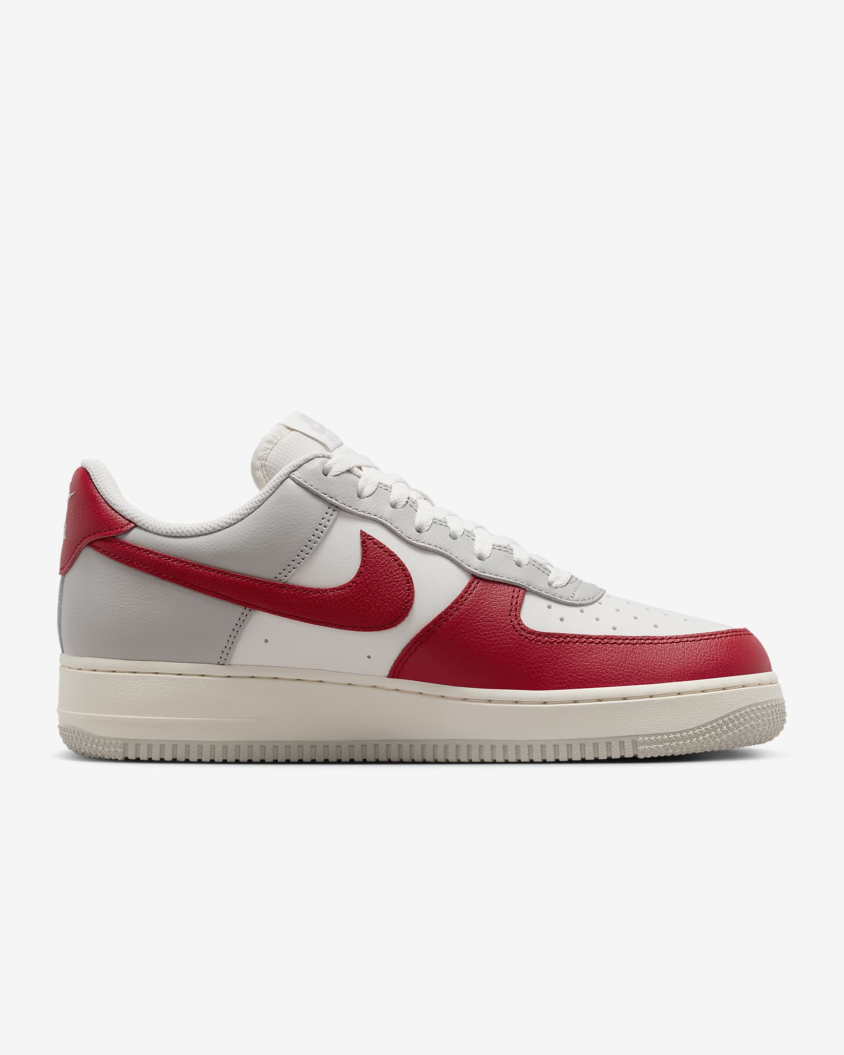 Scarpa Nike Air Force 1 '07 LV8 – Uomo - Light Iron Ore/Pale Ivory/Phantom/Gym Red