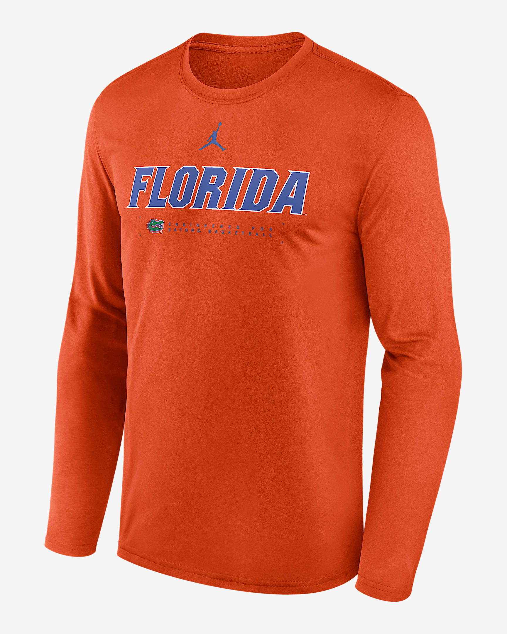 Florida Courtside Basketball Shootaround Legend Men's Jordan Brand Dri-FIT College Long-Sleeve T-Shirt - Orange
