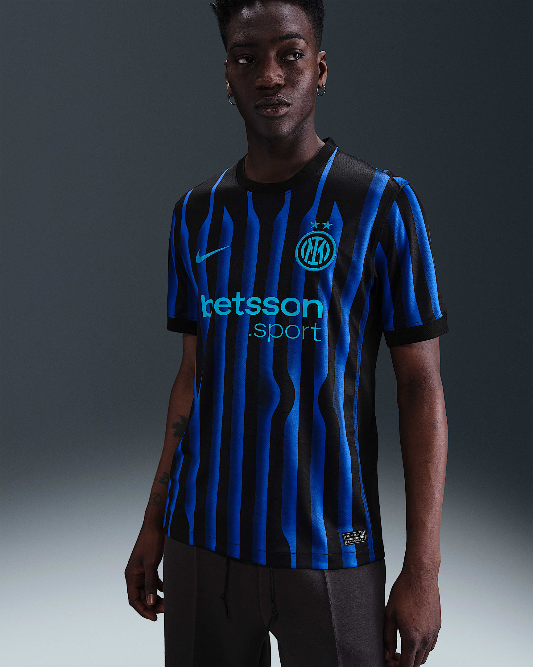 Inter Mailand 2025/26 Stadium Home Nike Dri-FIT Replika-Fußballtrikot (Herren) - Lyon Blue/Schwarz/Chlorine Blue