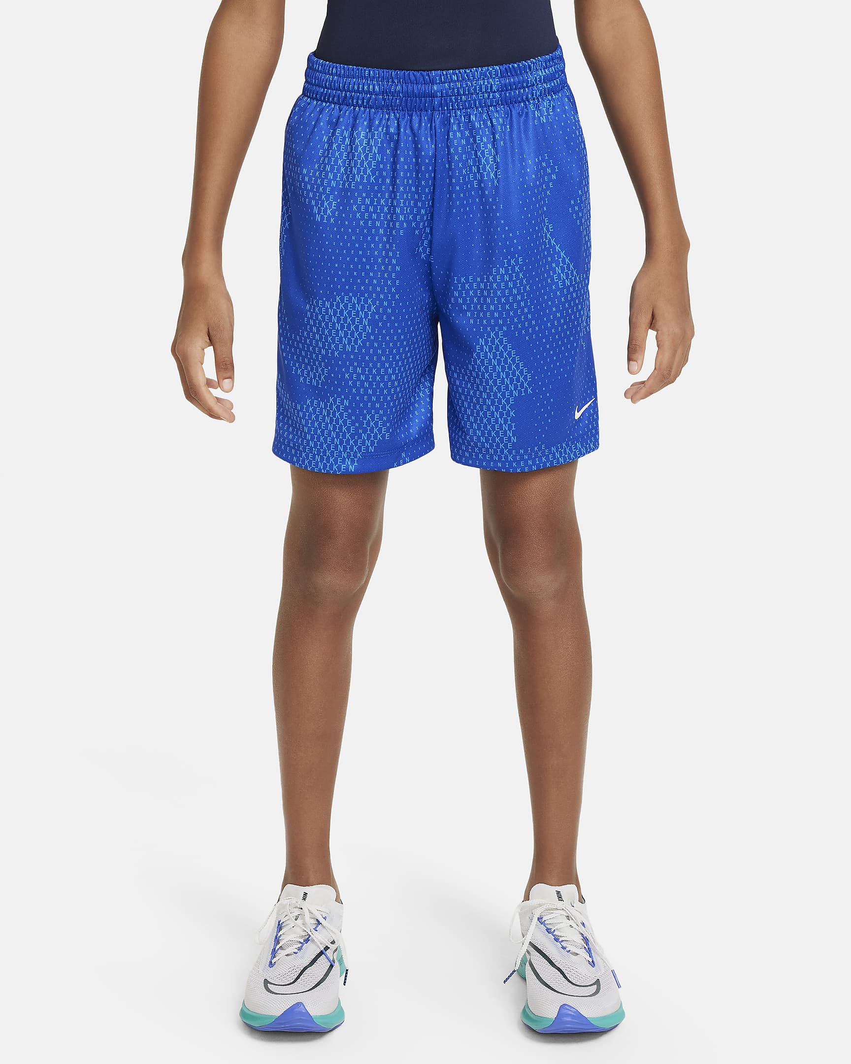 Σορτς Dri-FIT Nike Multi για μεγάλα αγόρια - Game Royal/Λευκό