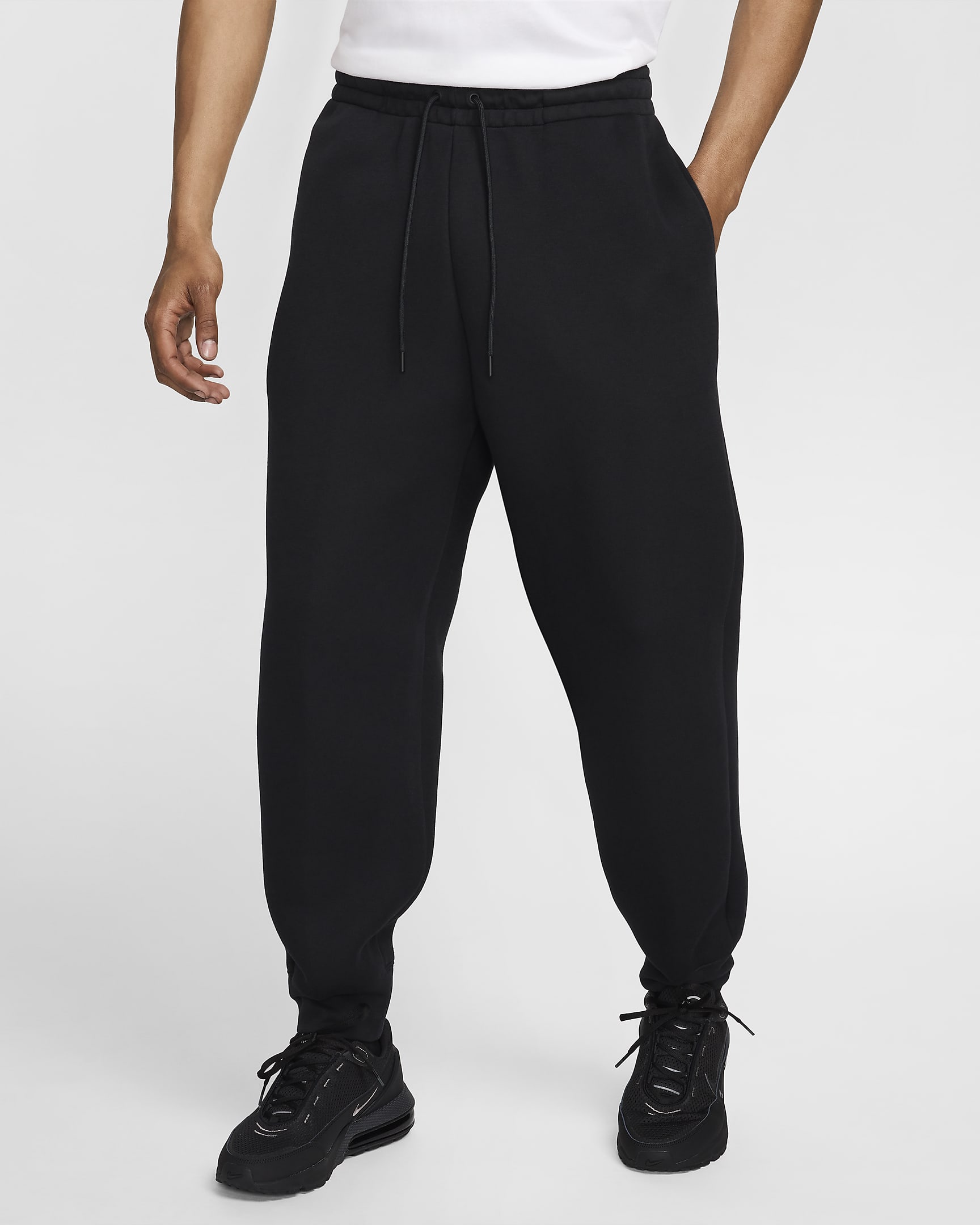 Pantalon en tissu Fleece Nike Tech pour homme - Noir/Noir