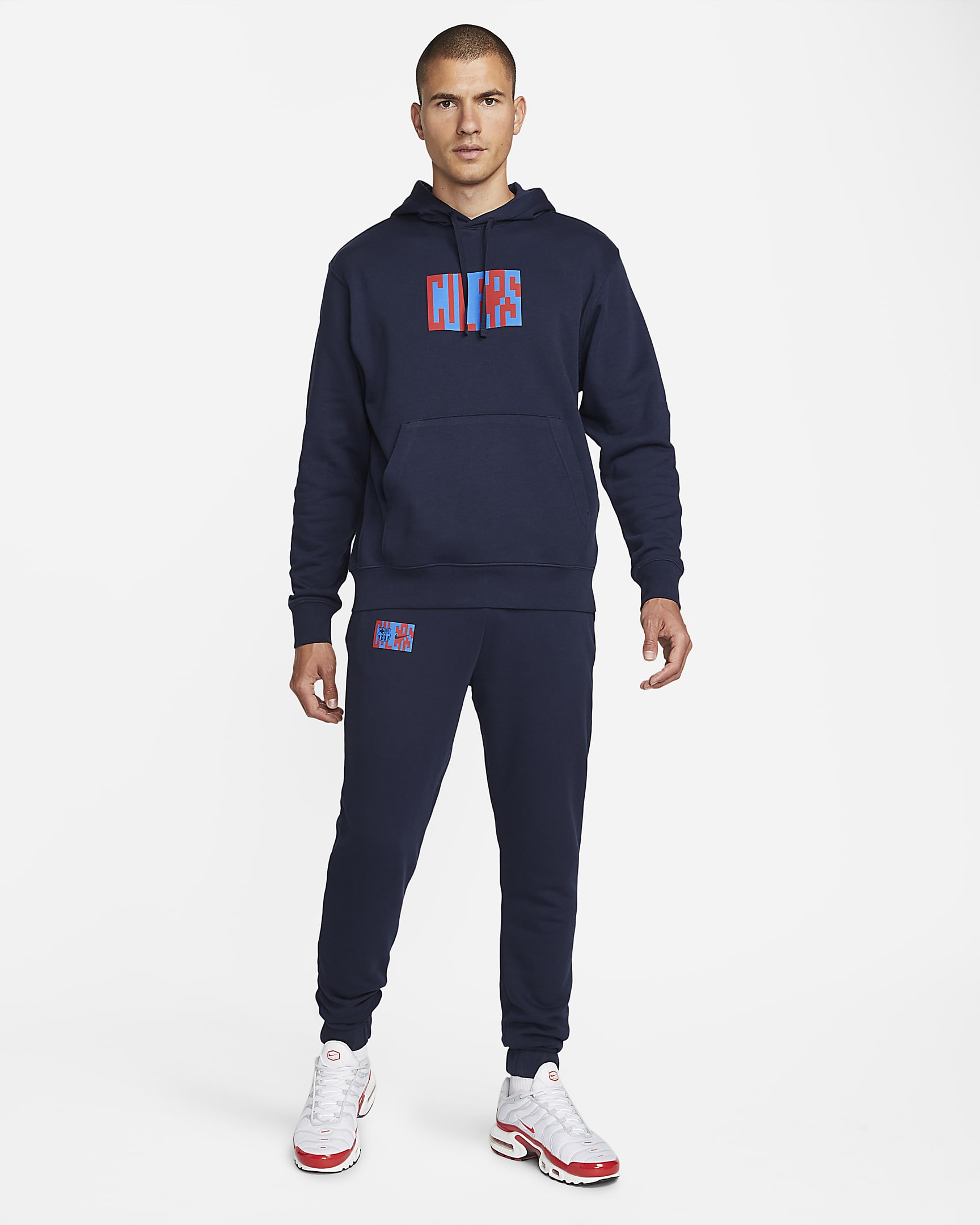 FC Barcelona Men's French Terry Soccer Hoodie. Nike JP