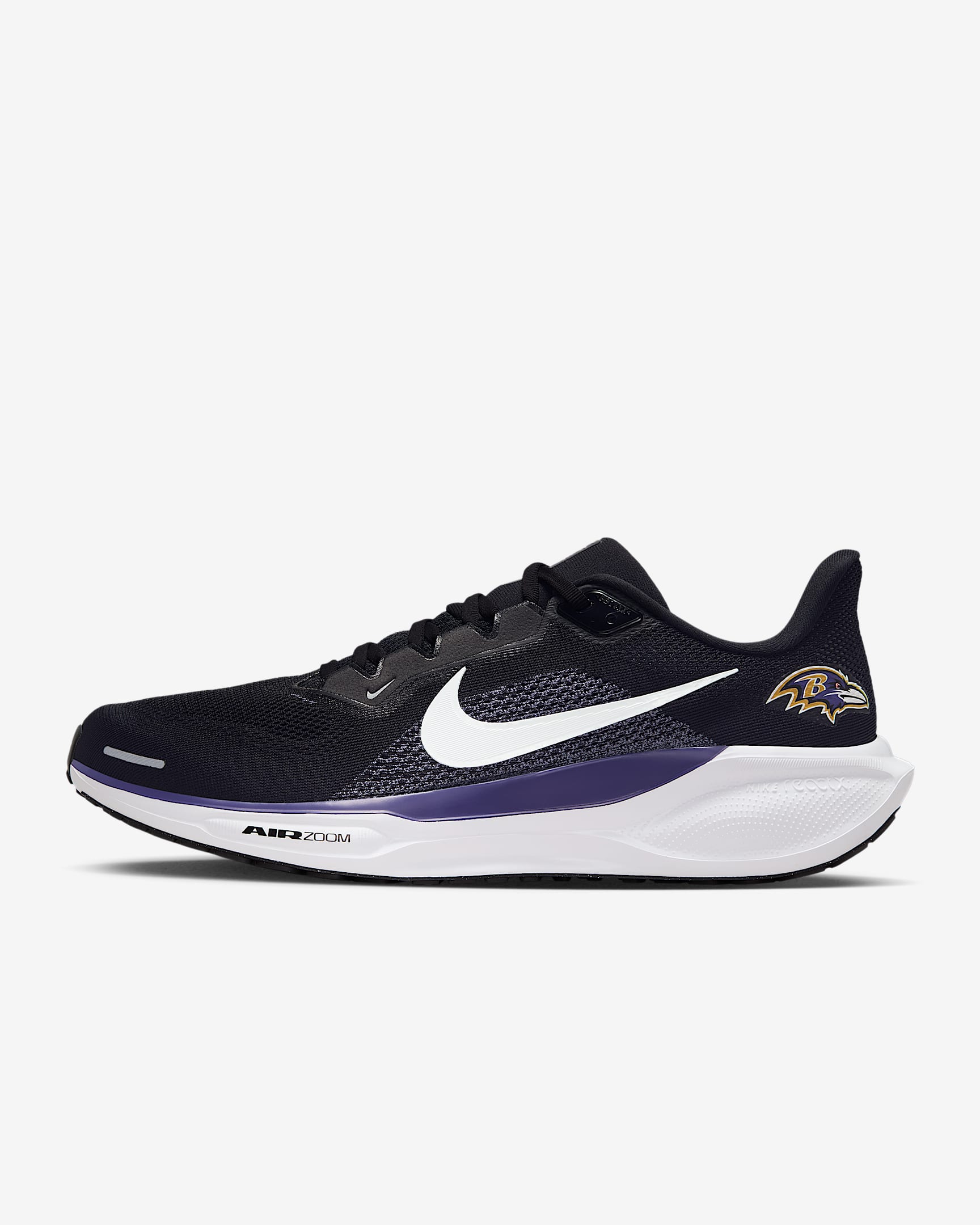 Baltimore Ravens Pegasus 41 Men's Nike NFL Road Running Shoes - Black/New Orchid/White