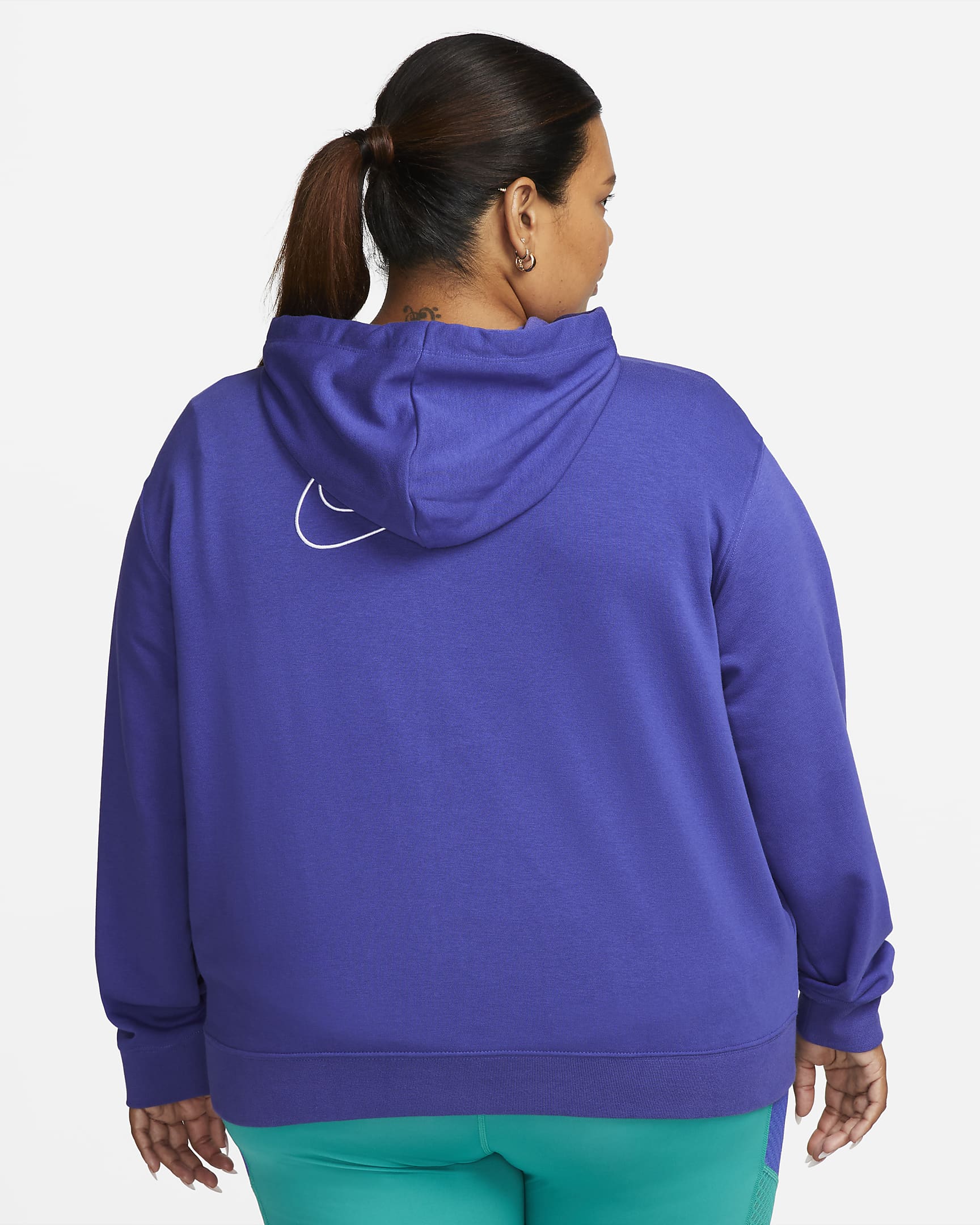 Nike Dri-FIT Get Fit Women's Graphic Full-Zip Training Hoodie (Plus ...