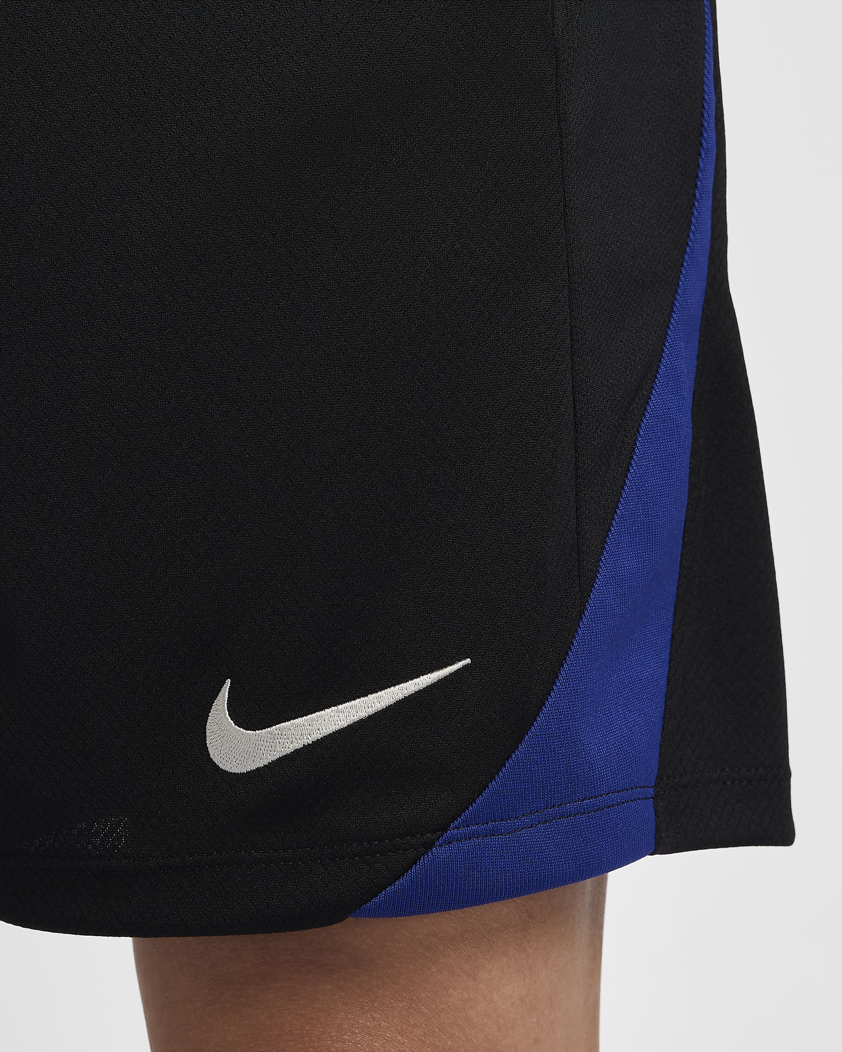 F.C. Barcelona Strike Men's Nike Dri-FIT Football Knit Shorts - Black/Noble Red/Deep Royal Blue/Light Orewood Brown