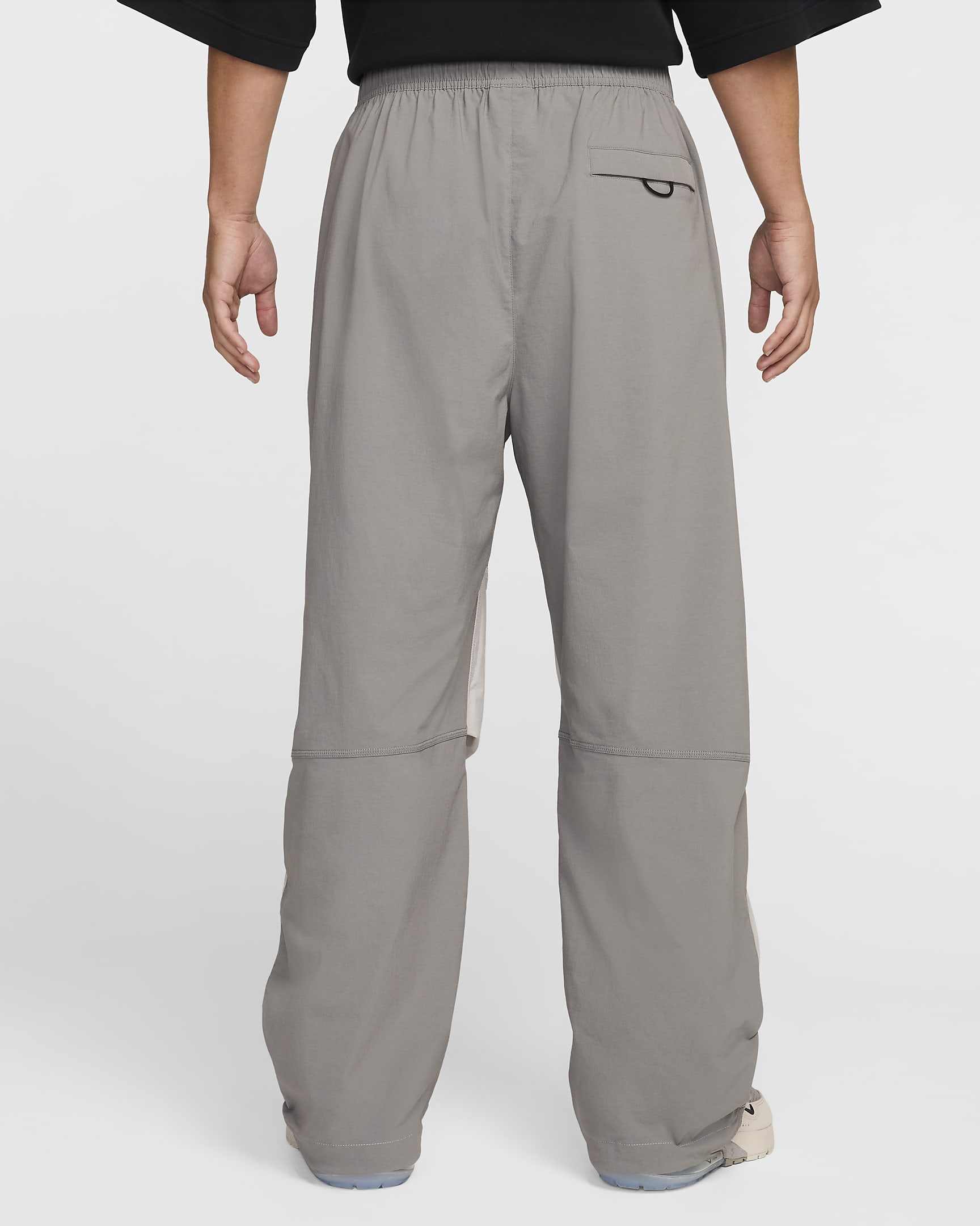 Nike Tech Men's Woven Open-Hem Pants - Flat Pewter/Light Iron Ore/Black