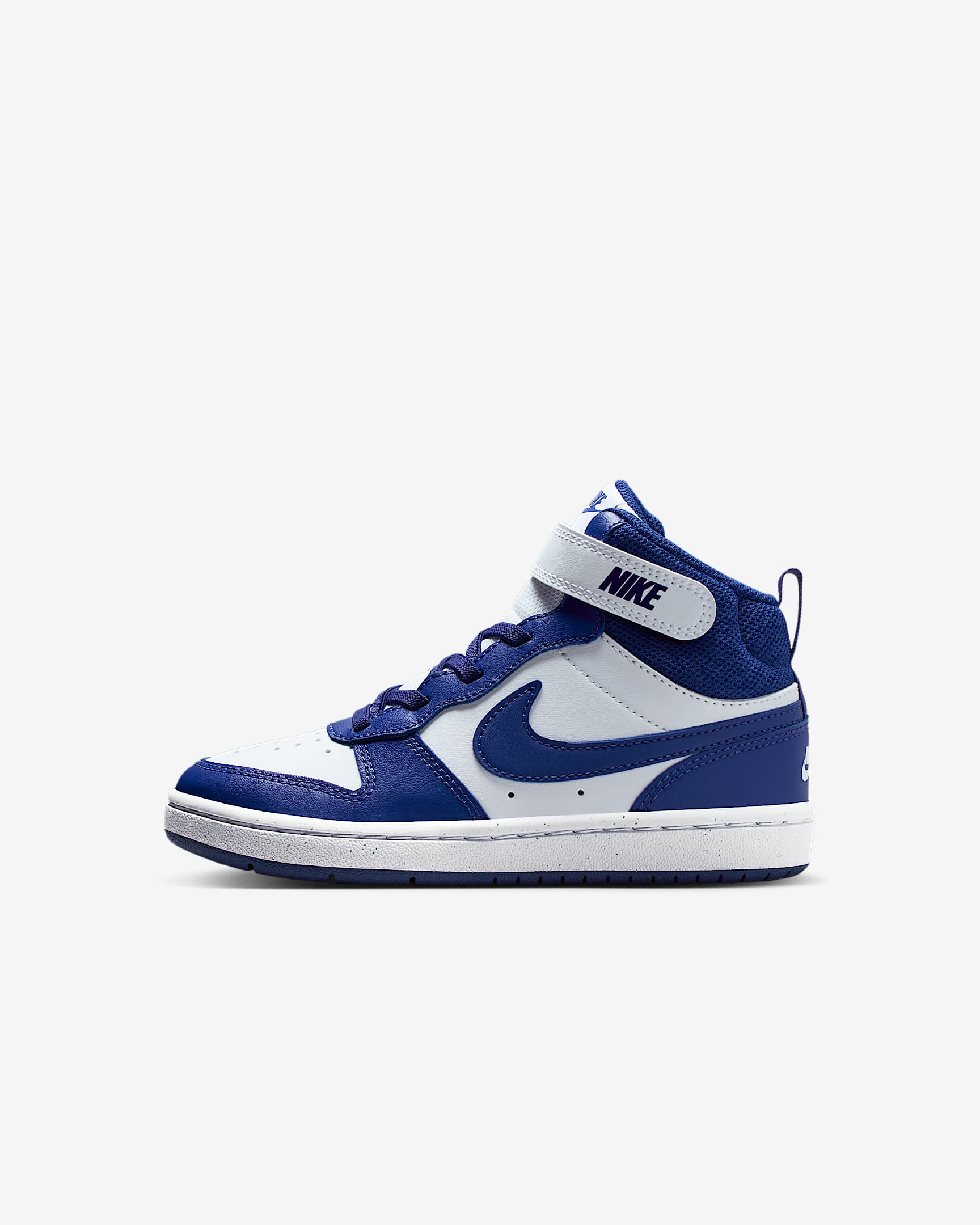 Nike Court Borough Mid 2 Younger Kids' Shoes - White/White/Deep Night