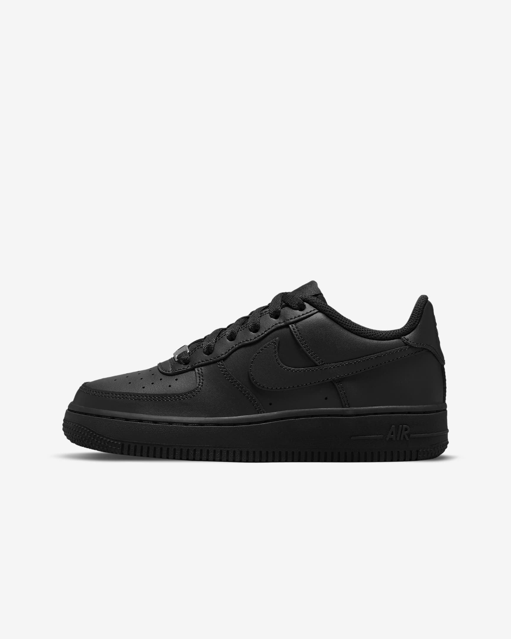 Nike Air Force 1 LE 大童鞋款 - 黑色/黑色