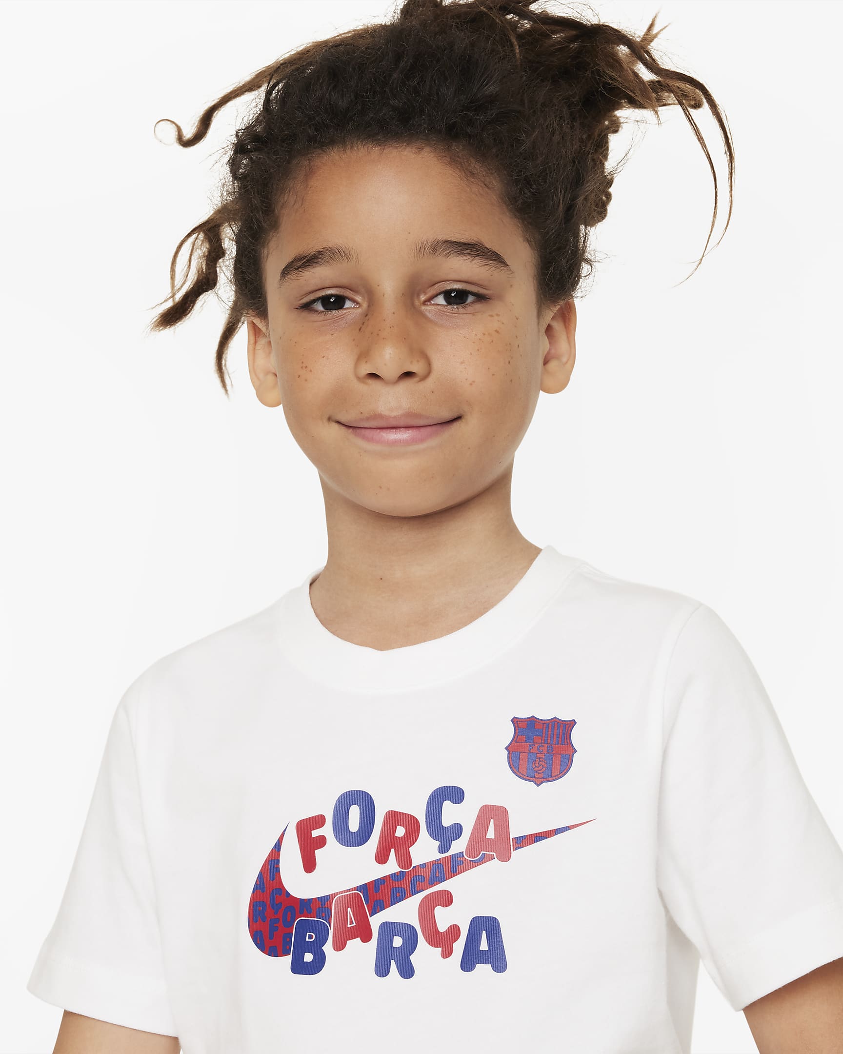 FC Barcelona Mascot Big Kids' Nike Soccer T-Shirt. Nike.com