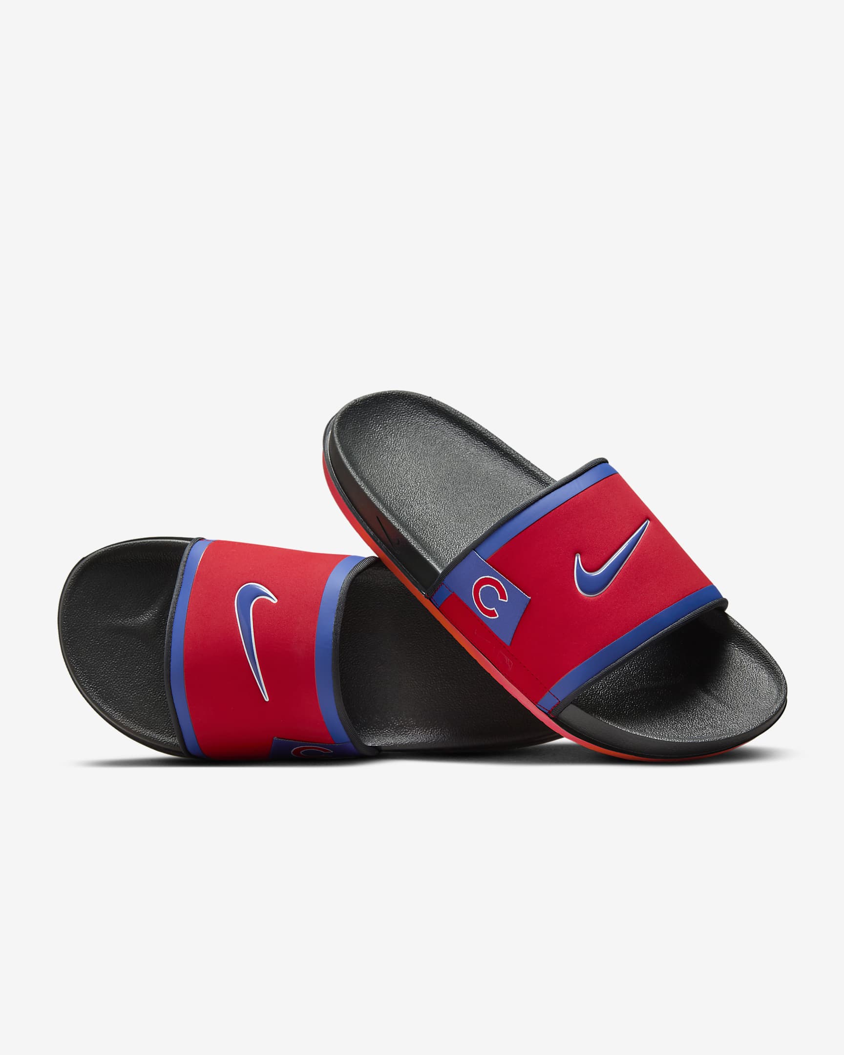 Nike Offcourt (Chicago Cubs) Offcourt Slides - Sport Red/Dark Smoke Grey/Rush Blue