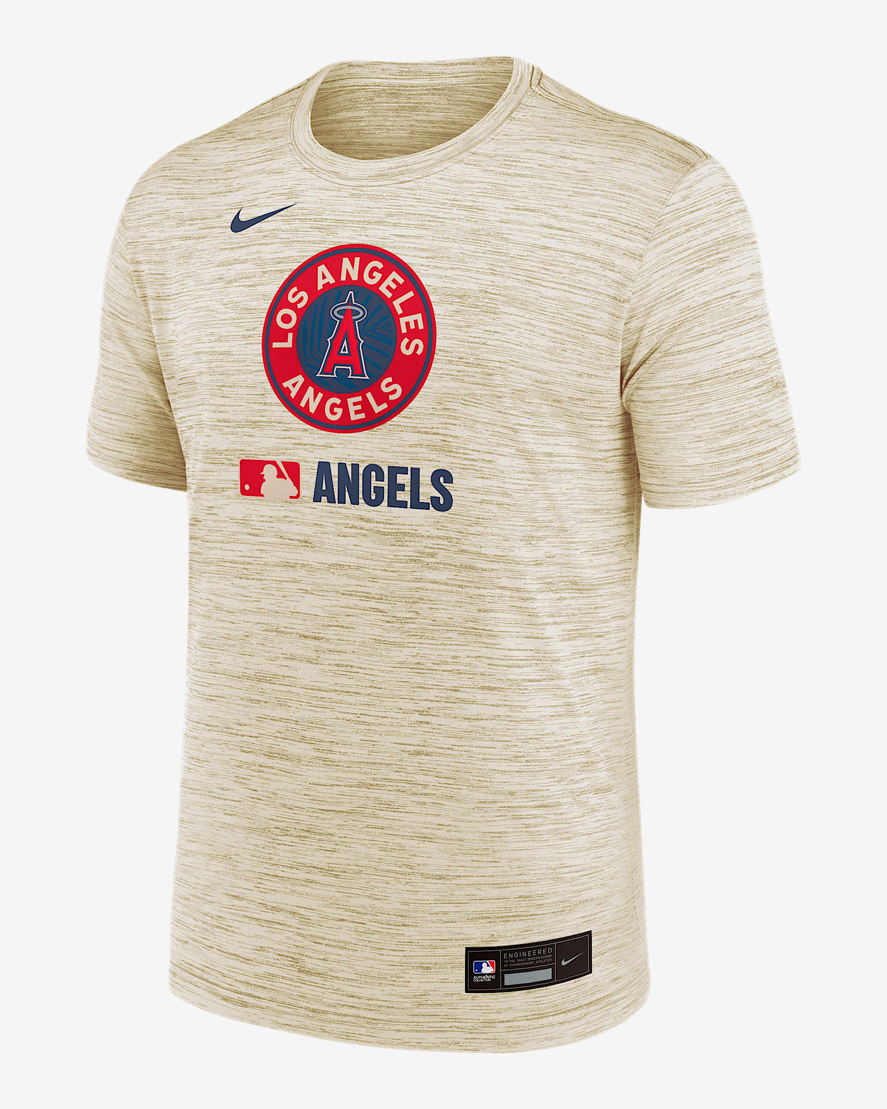 Los Angeles Angels Authentic Collection City Connect Velocity Men's Nike Dri-FIT MLB T-Shirt - Cream