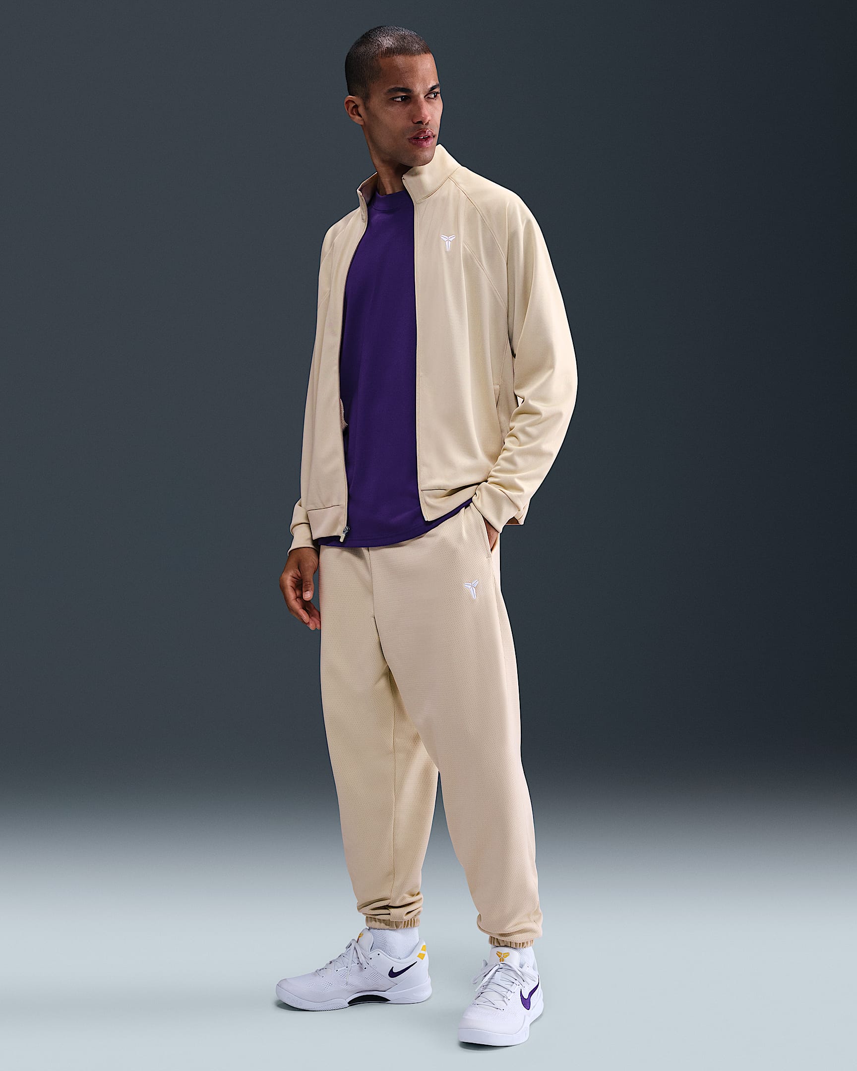Kobe Therma-FIT Basketball Pants - Sanddrift/White