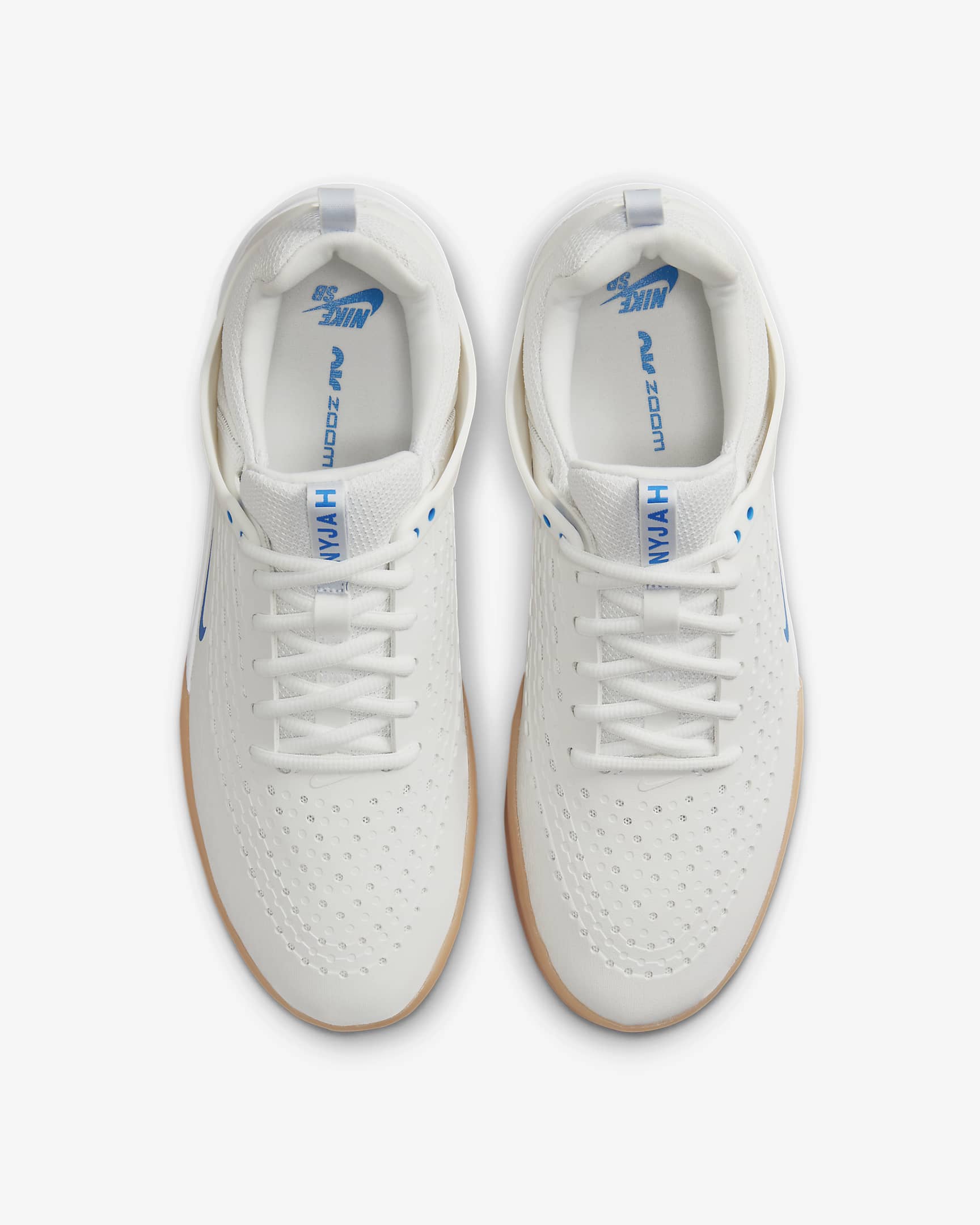 รองเท้าสเก็ตบอร์ด Nike SB Zoom Nyjah 3 - Summit White/Summit White/ขาว/Photo Blue