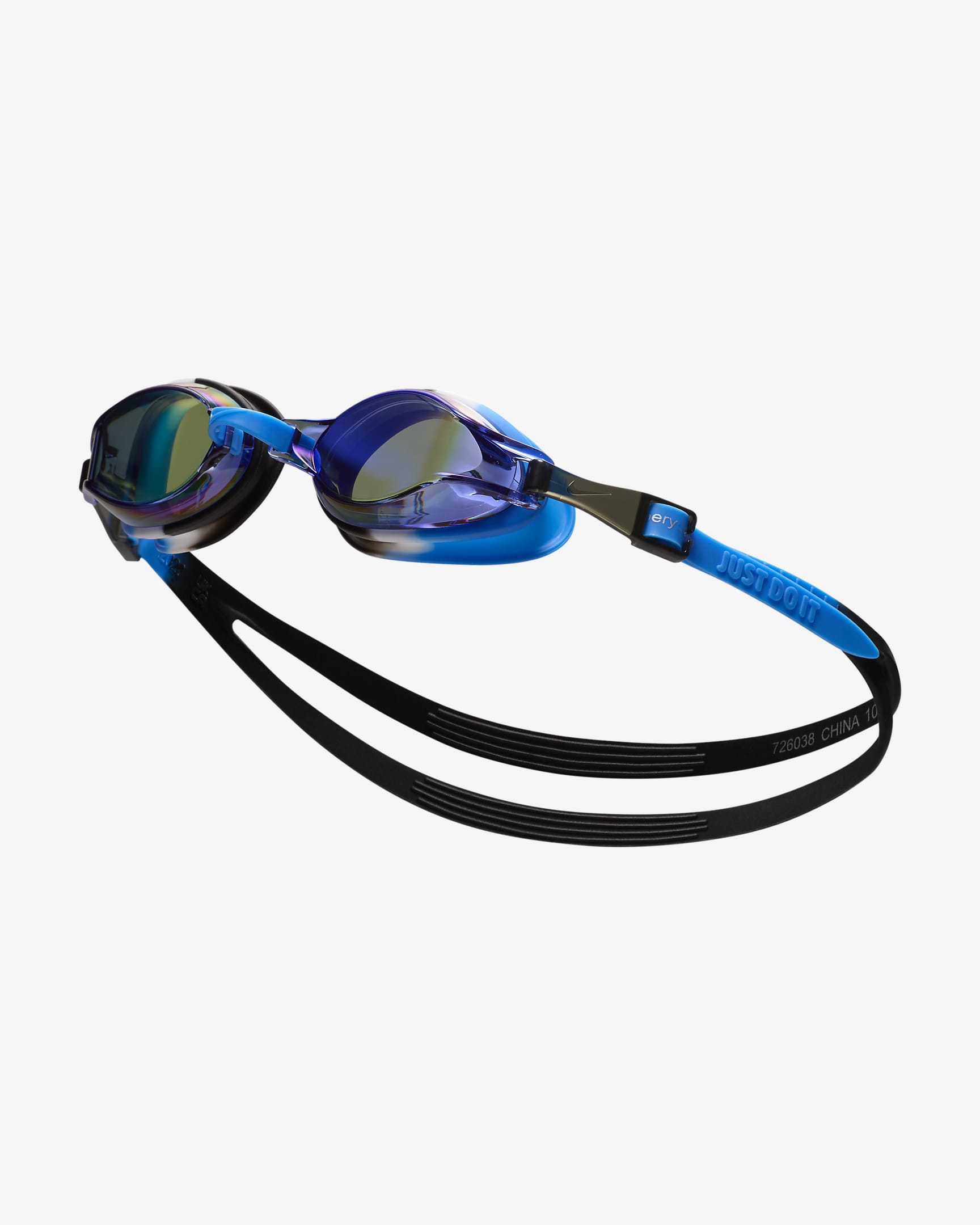 Goggles espejeados para niños talla grande Nike Swim - Azul foto