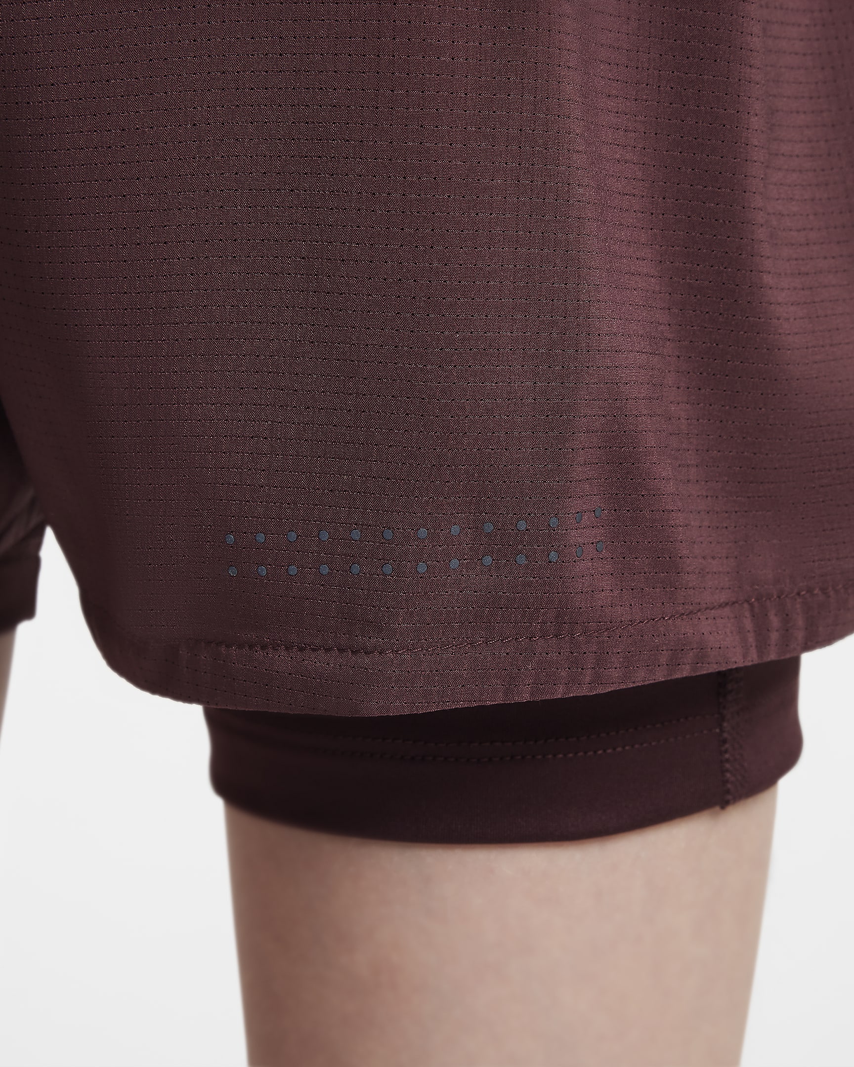 Short Nike Dri-FIT ADV pour ado (fille) - Burgundy Crush/Burgundy Crush/Noir