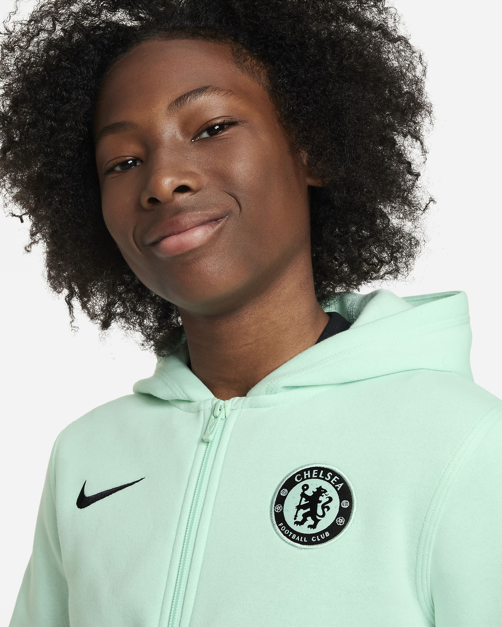 Chelsea F.C. Club Fleece Older Kids' (Boys') Nike Full-Zip Hoodie. Nike UK