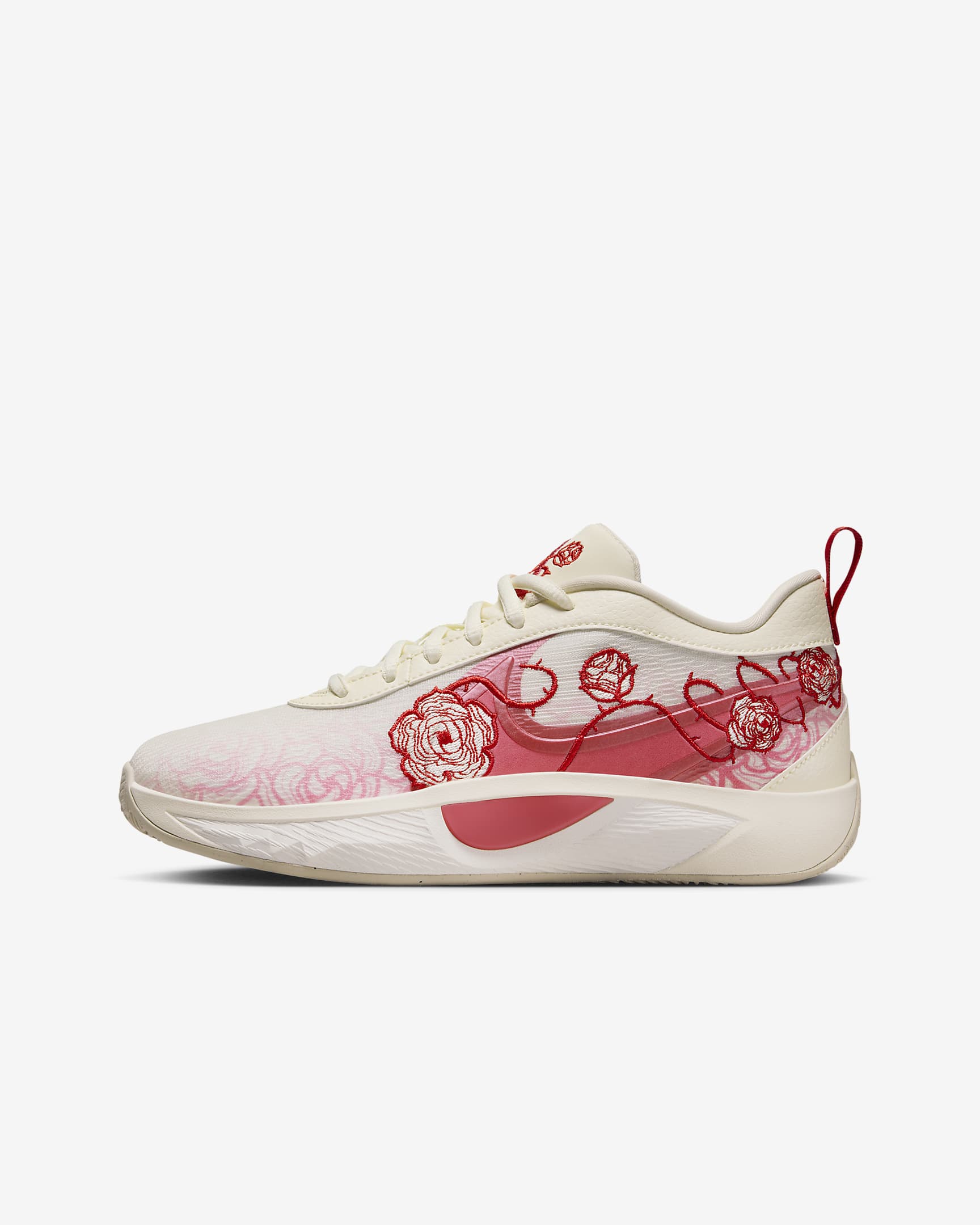 Tenis de básquetbol para niños grandes Giannis Freak 6 - Leche de coco/Vela/Rojo universitario/Rosa margarita