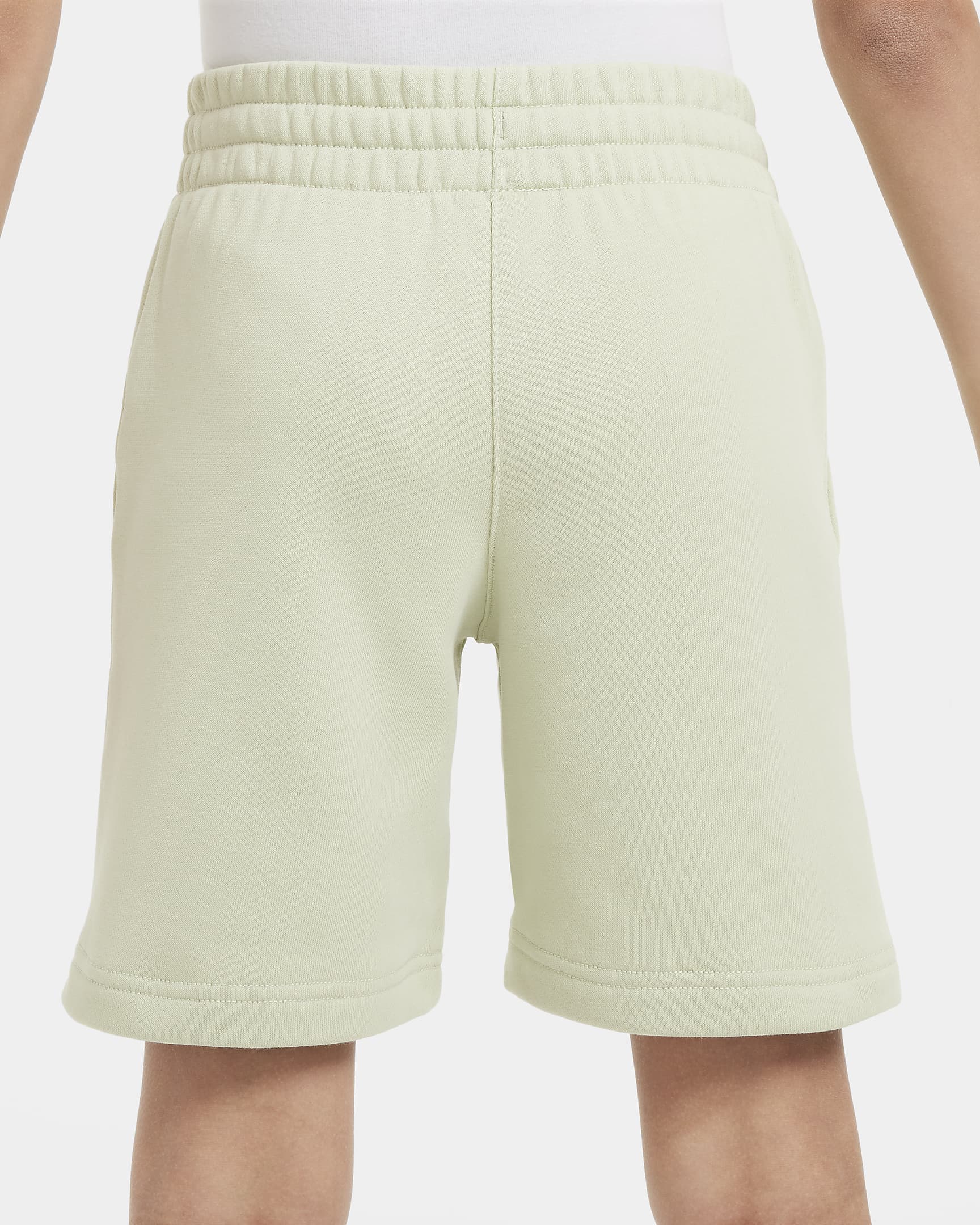 Nike Sportswear Club Fleece Older Kids' French Terry Shorts - Olive Aura/White