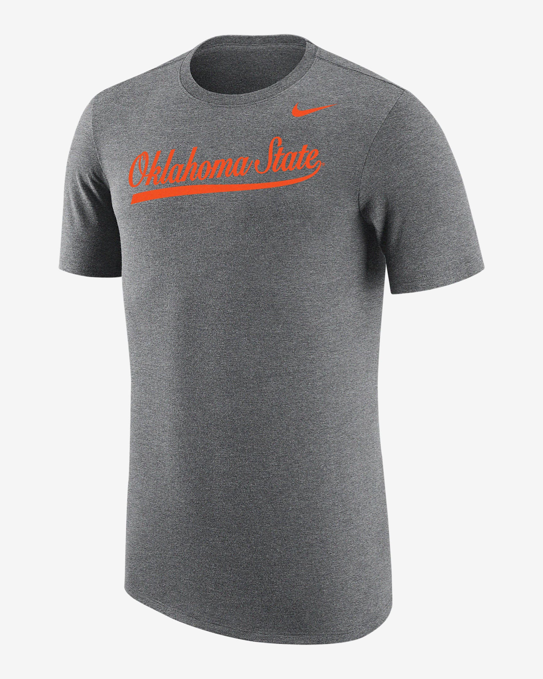 Oklahoma State Men's Nike College T-Shirt - Dark Grey Heather