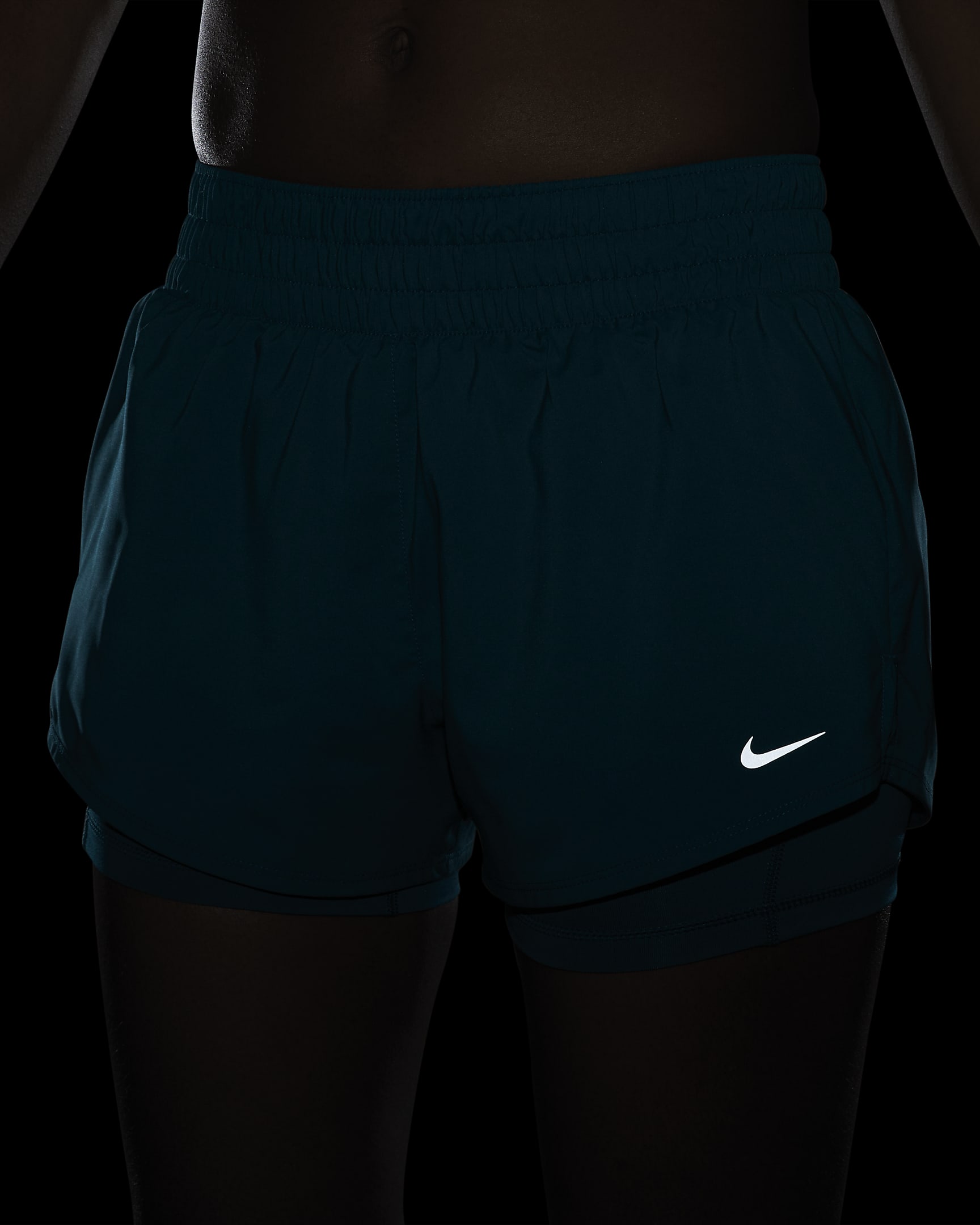 Nike Dri-FIT One Women's Mid-Rise 8cm (approx.) 2-in-1 Shorts. Nike ID