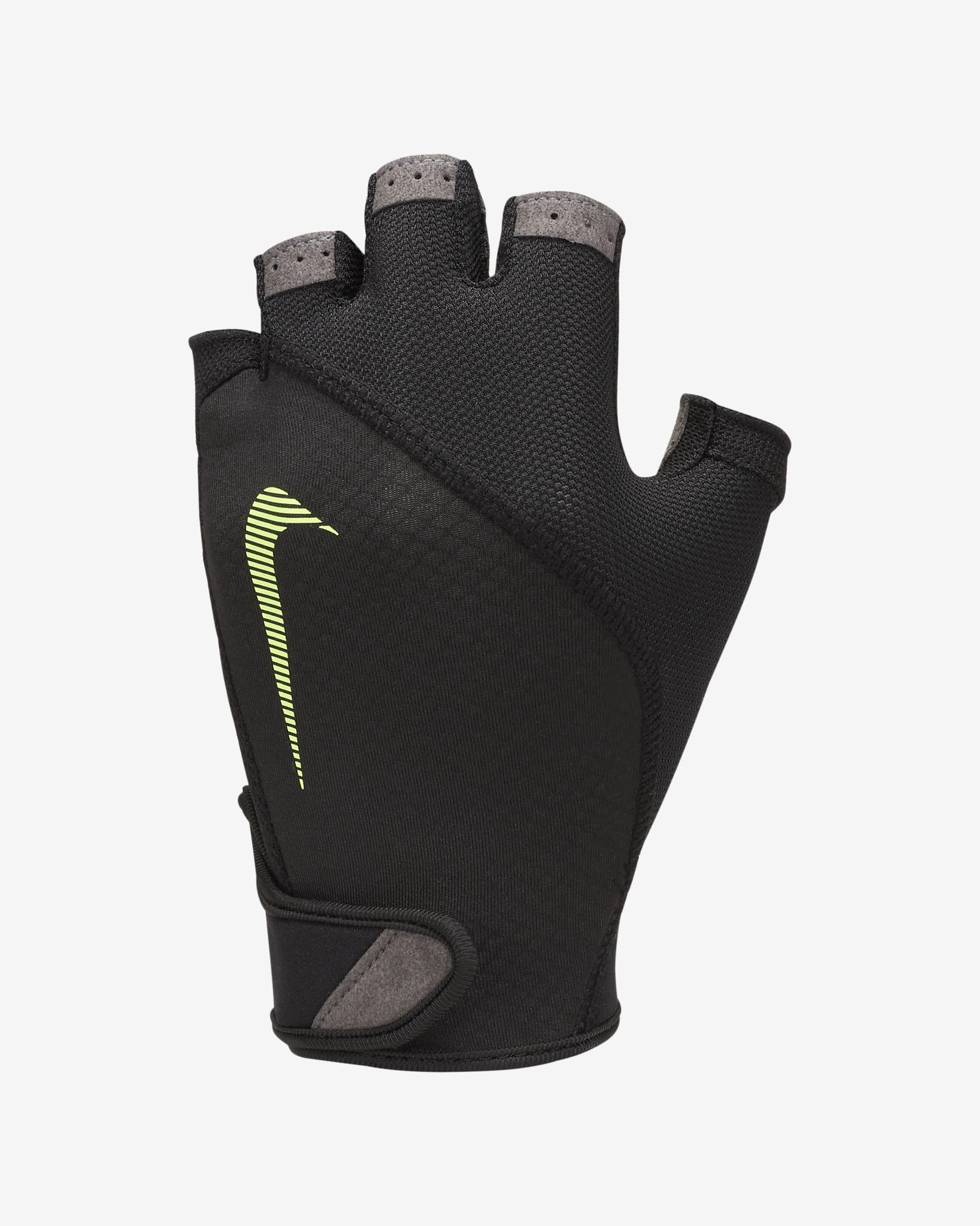 Nike Guantes de entrenamiento - Hombre - Negro/Gris oscuro/Negro/Volt