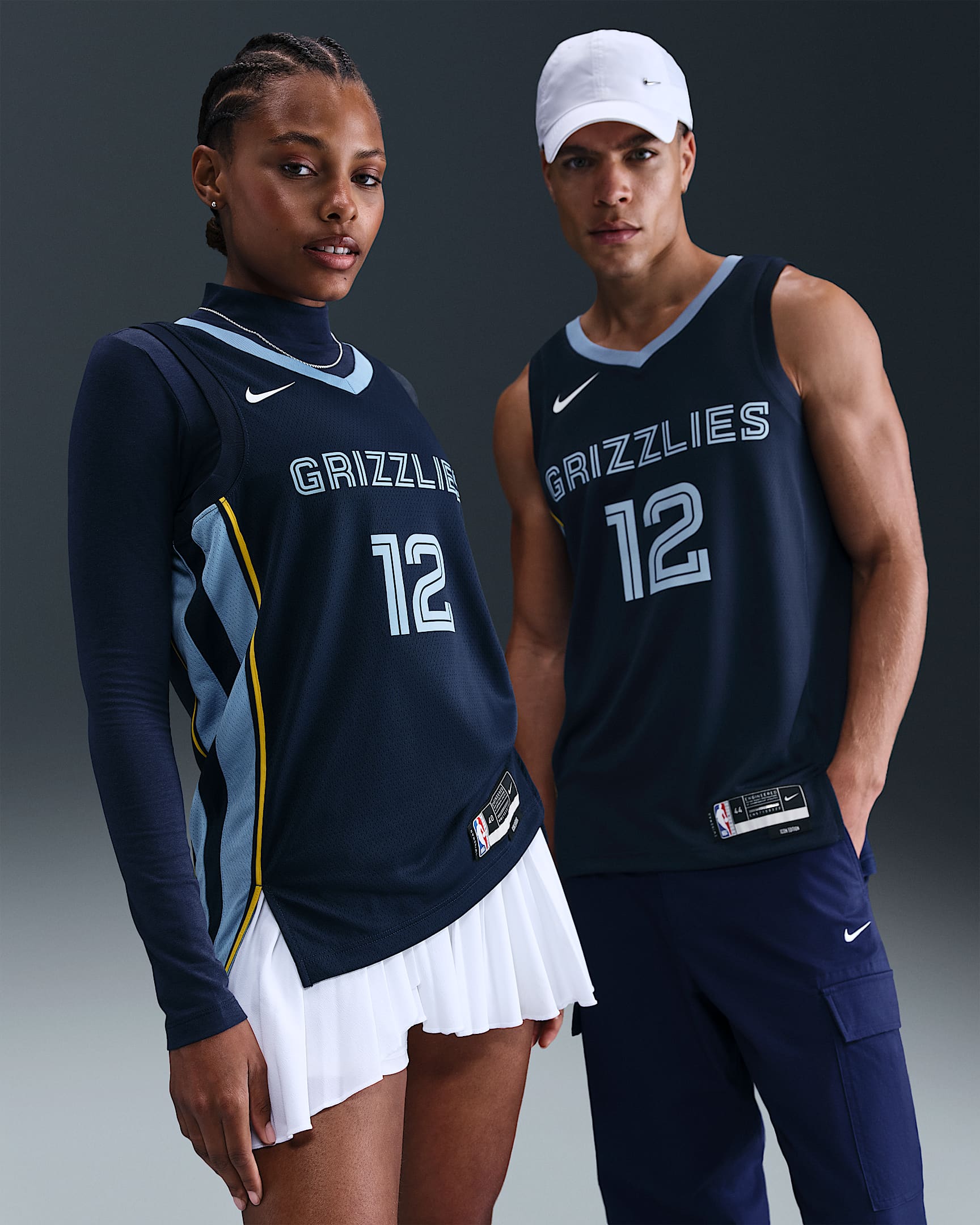 Memphis Grizzlies Icon Edition Men's Nike Dri-FIT NBA Swingman Jersey - College Navy