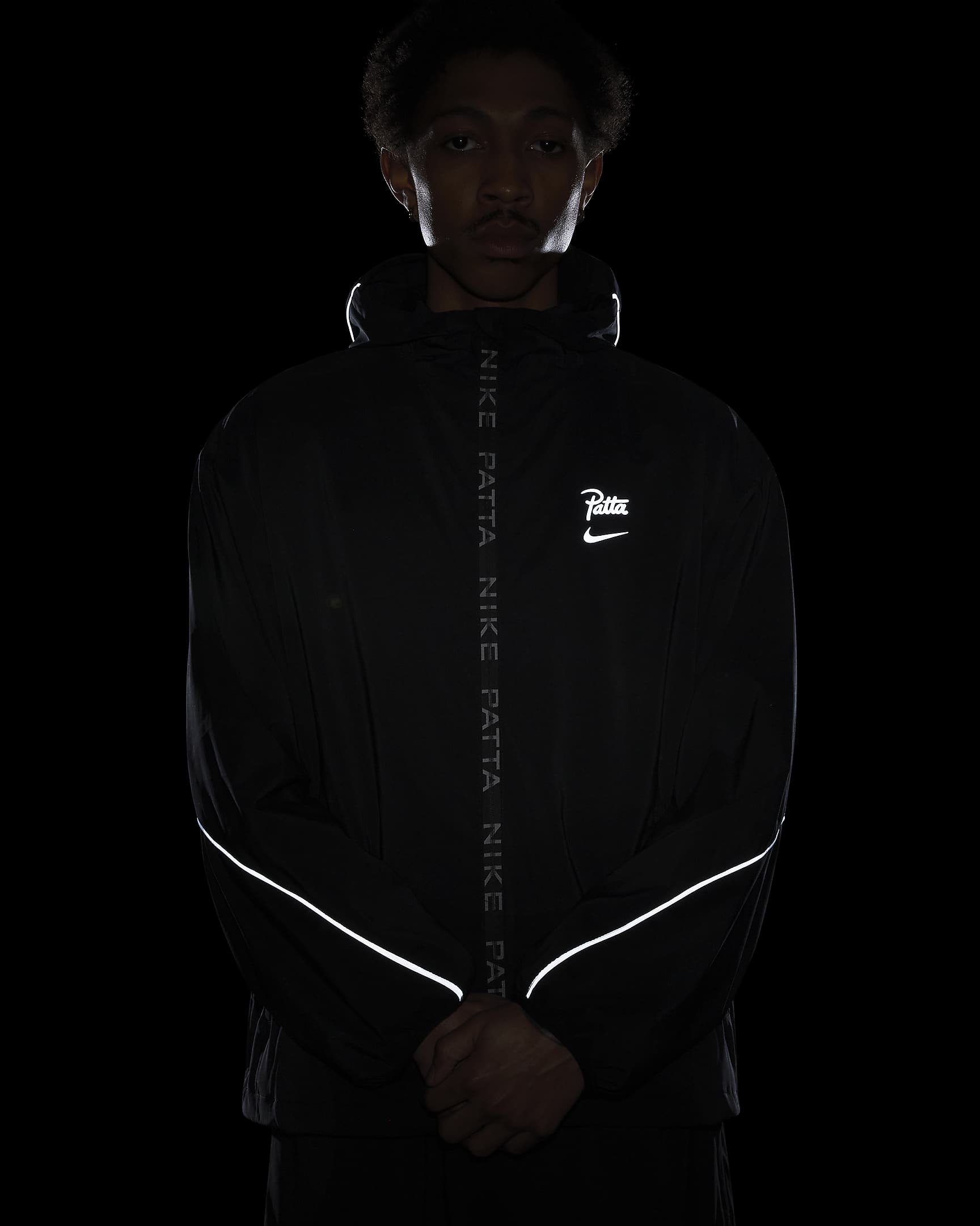 Nike x Patta Running Team Men's Full-Zip Jacket - Black