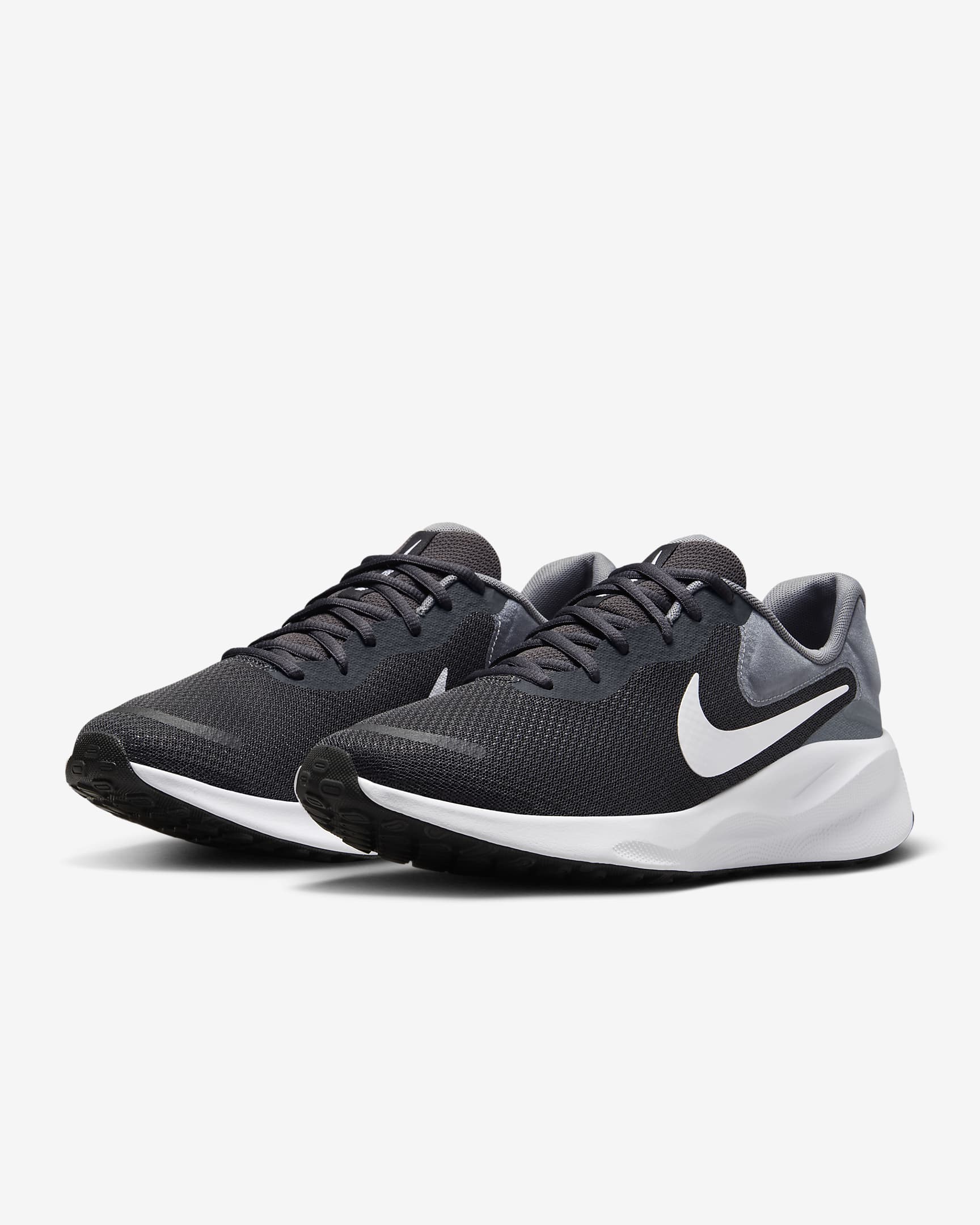 Męskie buty do biegania po asfalcie Nike Revolution 7 - Anthracite/Cool Grey/Czerń/Biel