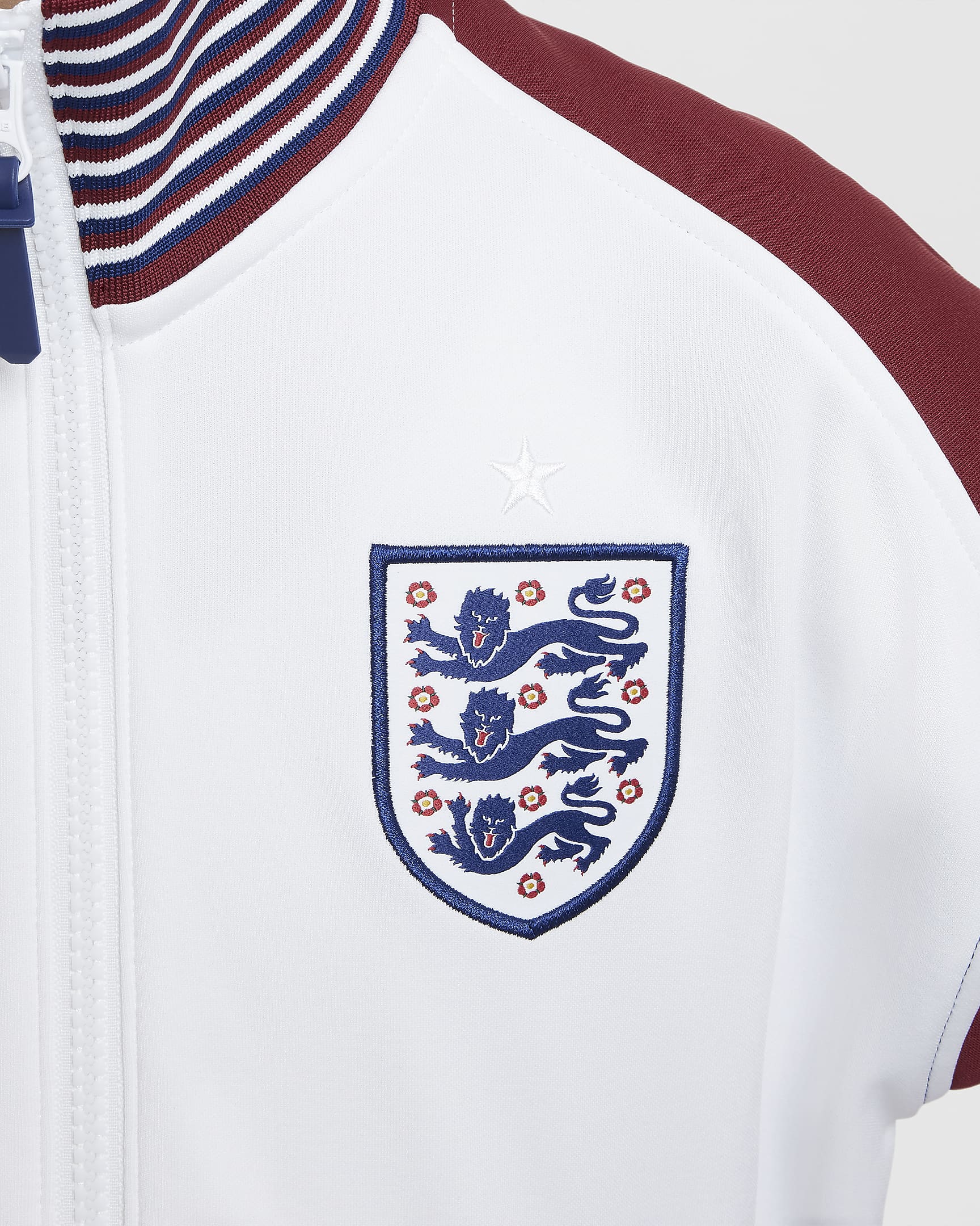 England Academy Pro Home Older Kids' Nike Dri-FIT Football Jacket - White/Team Red/Blue Void