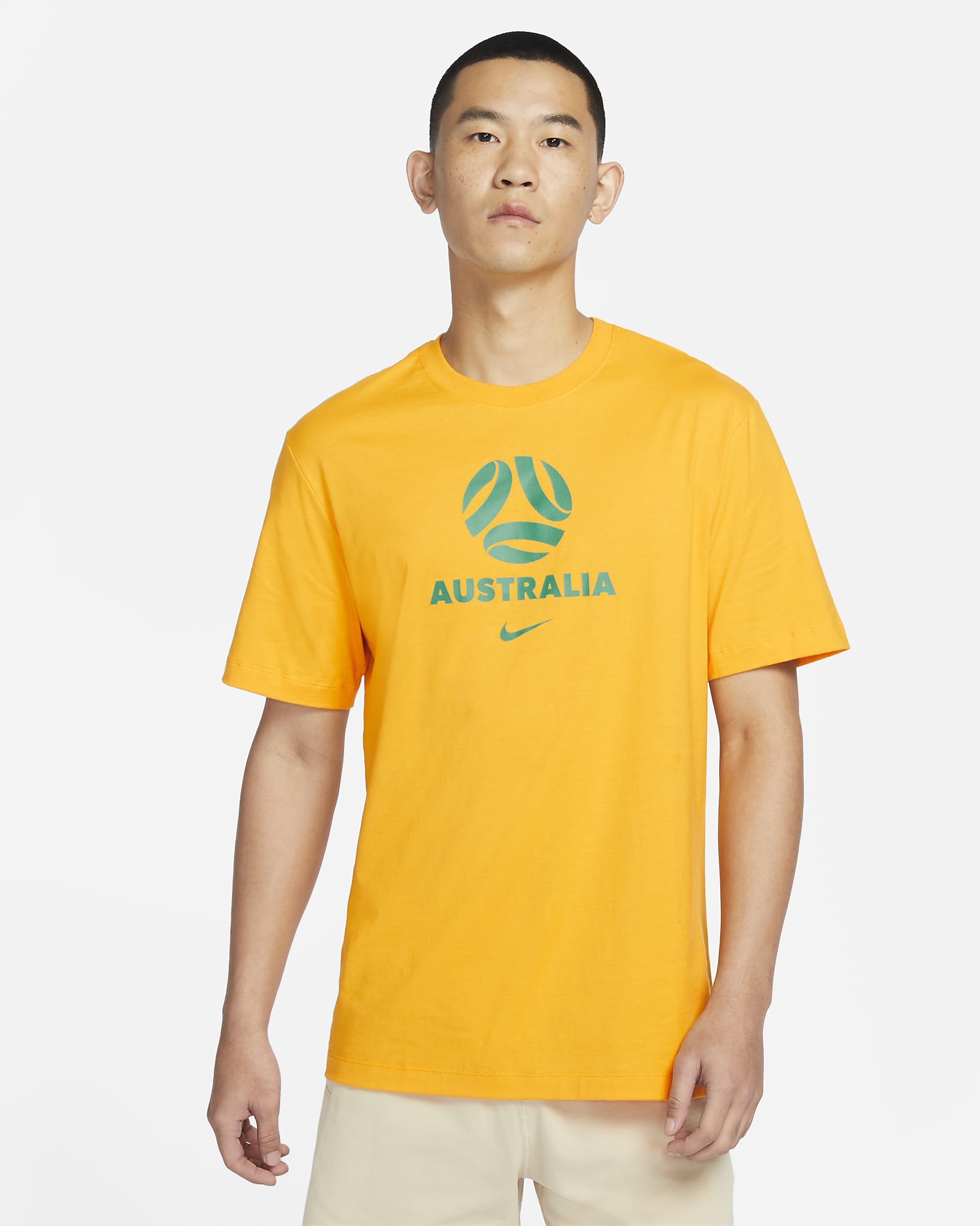 Australia Men's Nike T-Shirt - University Gold