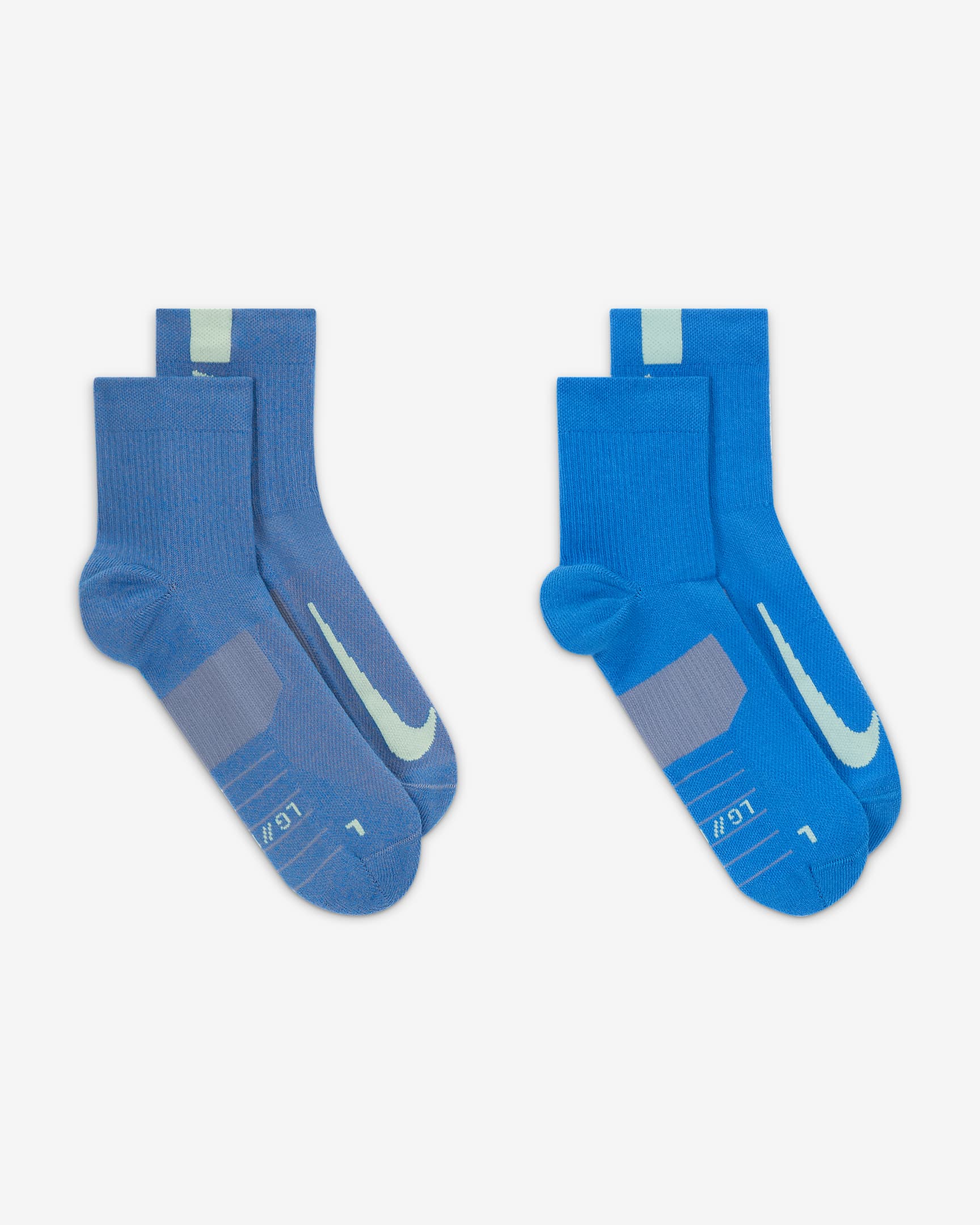 Nike Multiplier Running Ankle Socks (2 Pairs). Nike HR